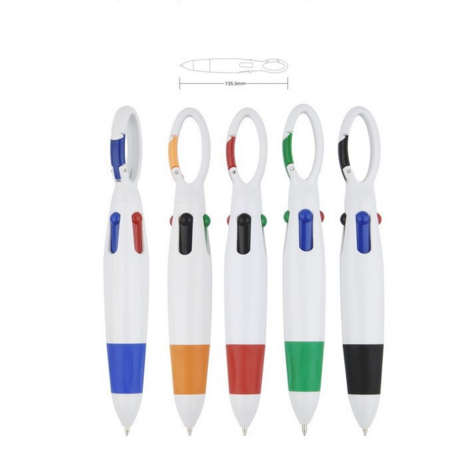4-Color Mountaineer Buckle Ballpoint Pen 1