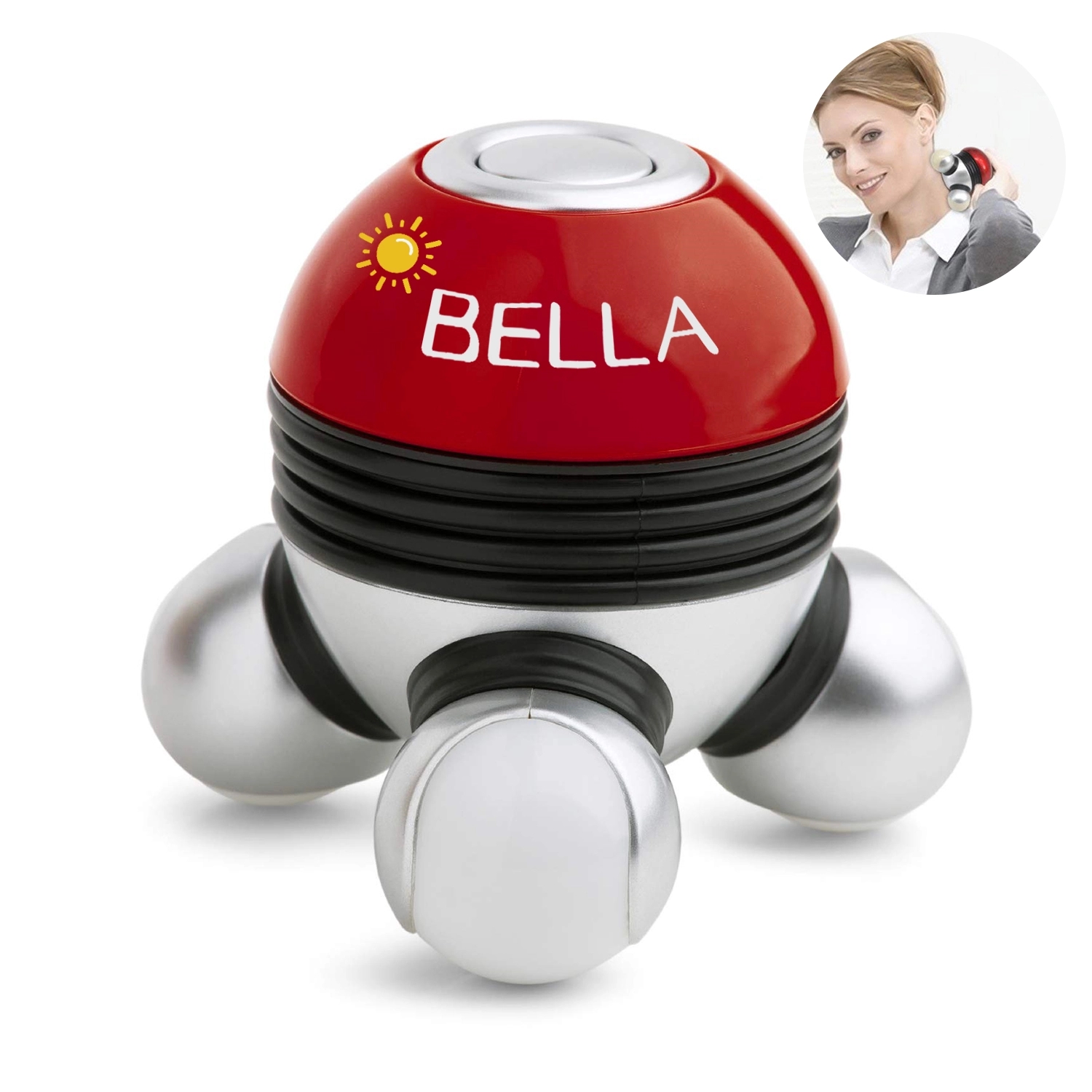 Mini Hand-Held Body Vibrating Massager With Led Light 2