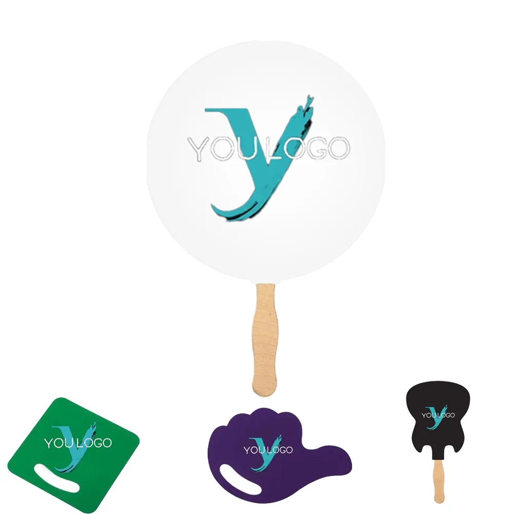 Customized Paper Fans In Various Shapes 3