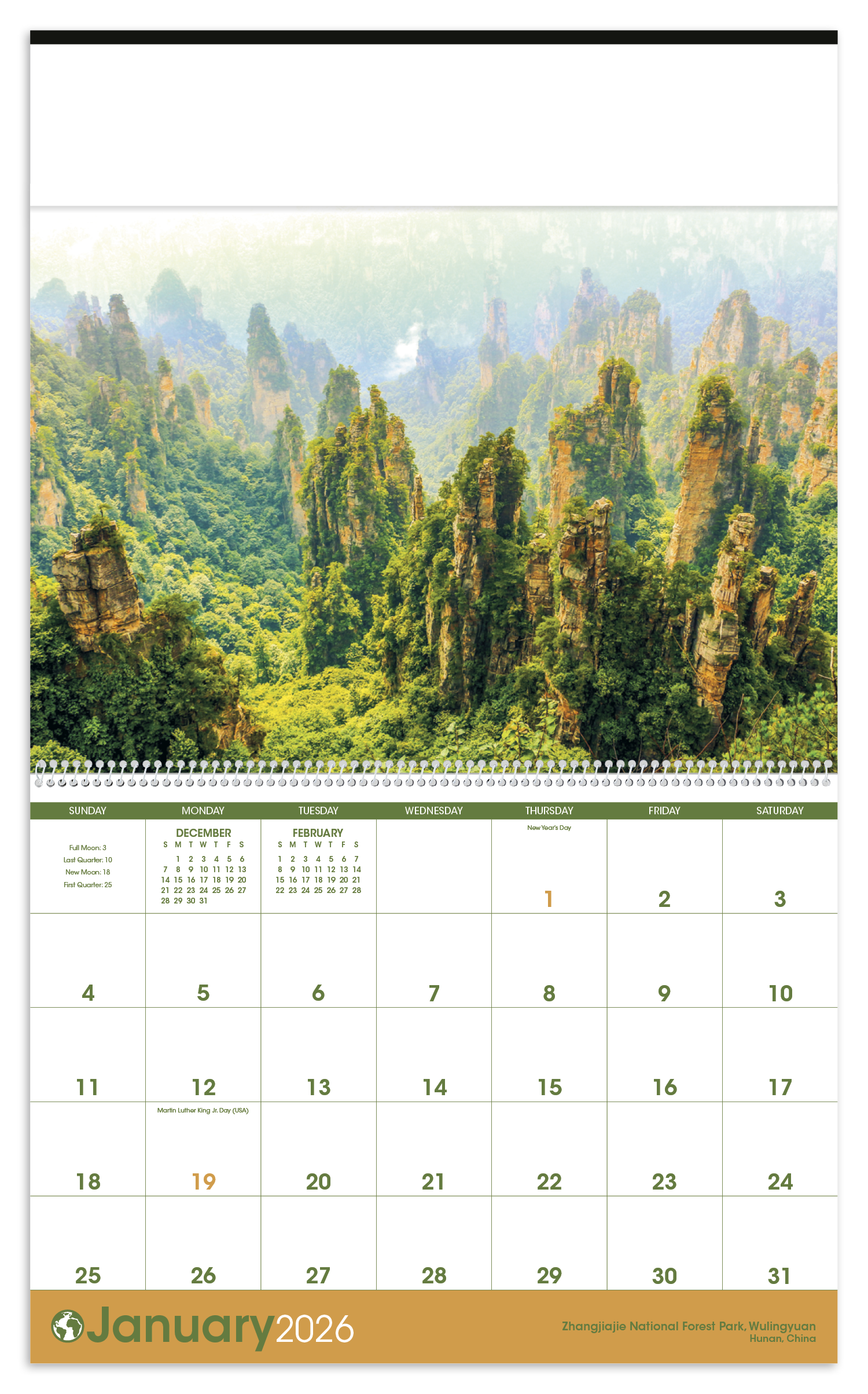 Triumph® Calendars World Scenic Calendar 32