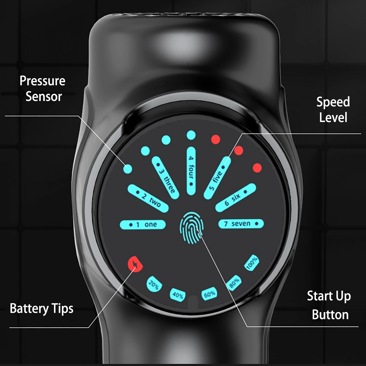 Lcd Muscle Percussion Massager 7