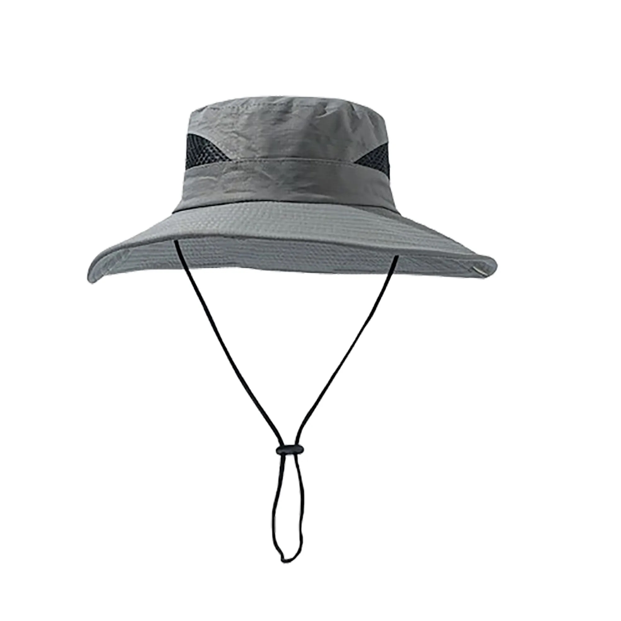 Wide Brim UV Protection Mesh Sides Bucket Fishing Hat 9