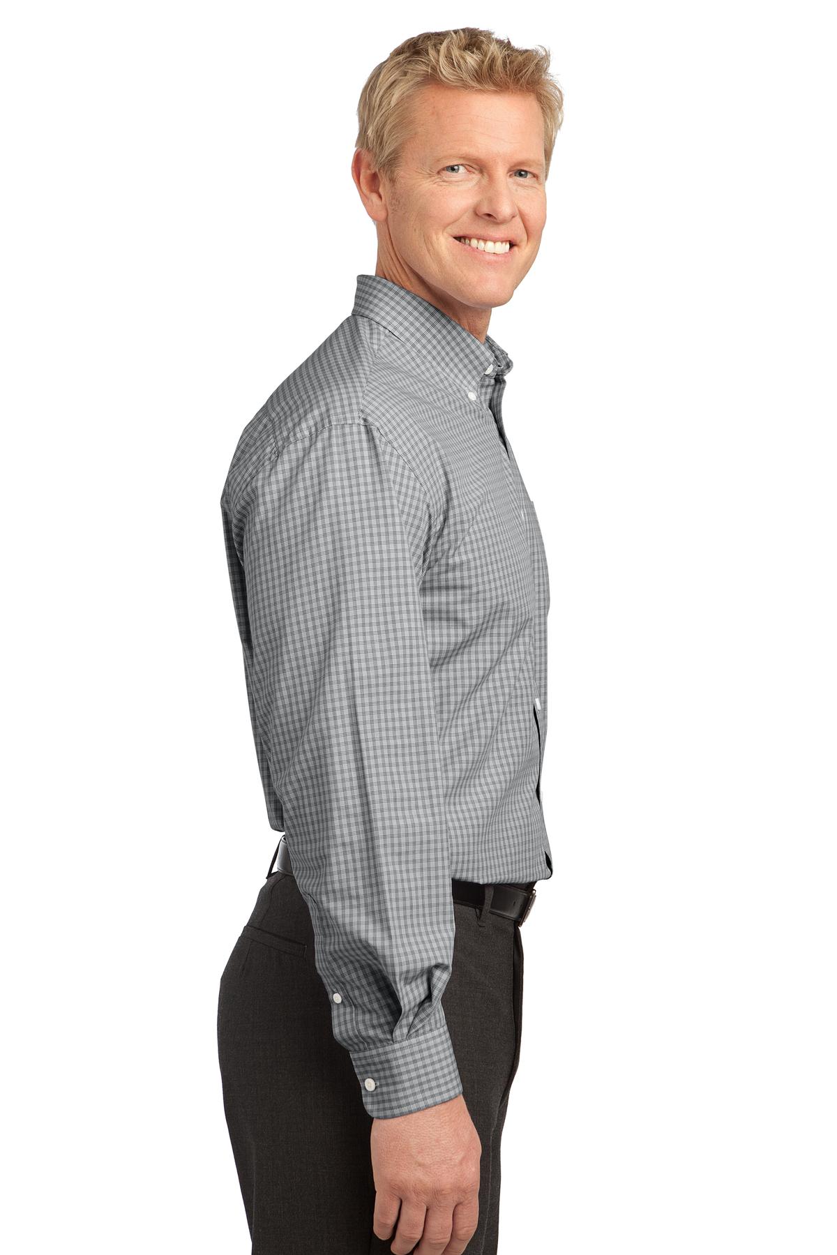 Plaid Pattern Easy Care Shirt