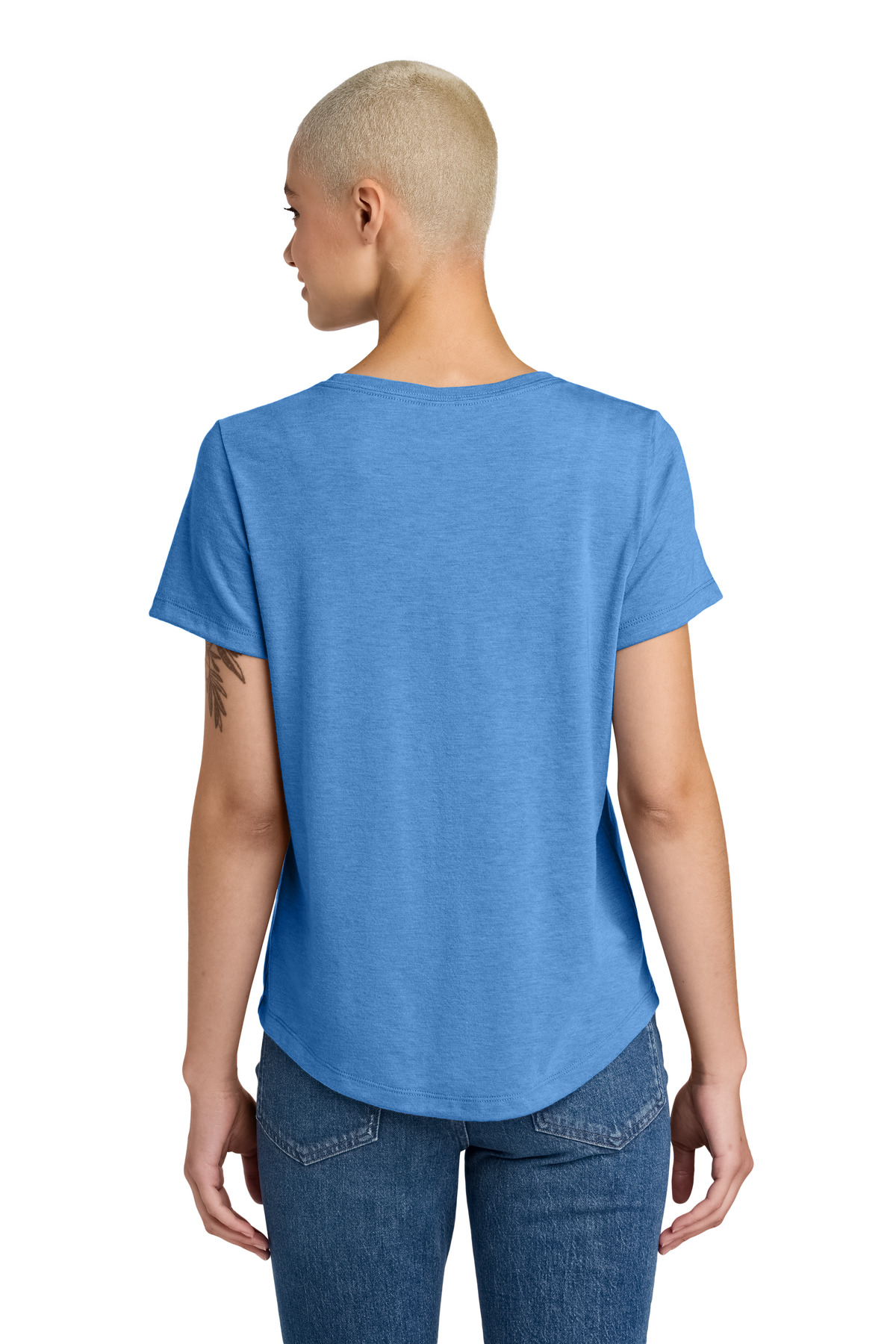 Allmade Women's Relaxed Tri-Blend Scoop Neck Tee AL2015 29