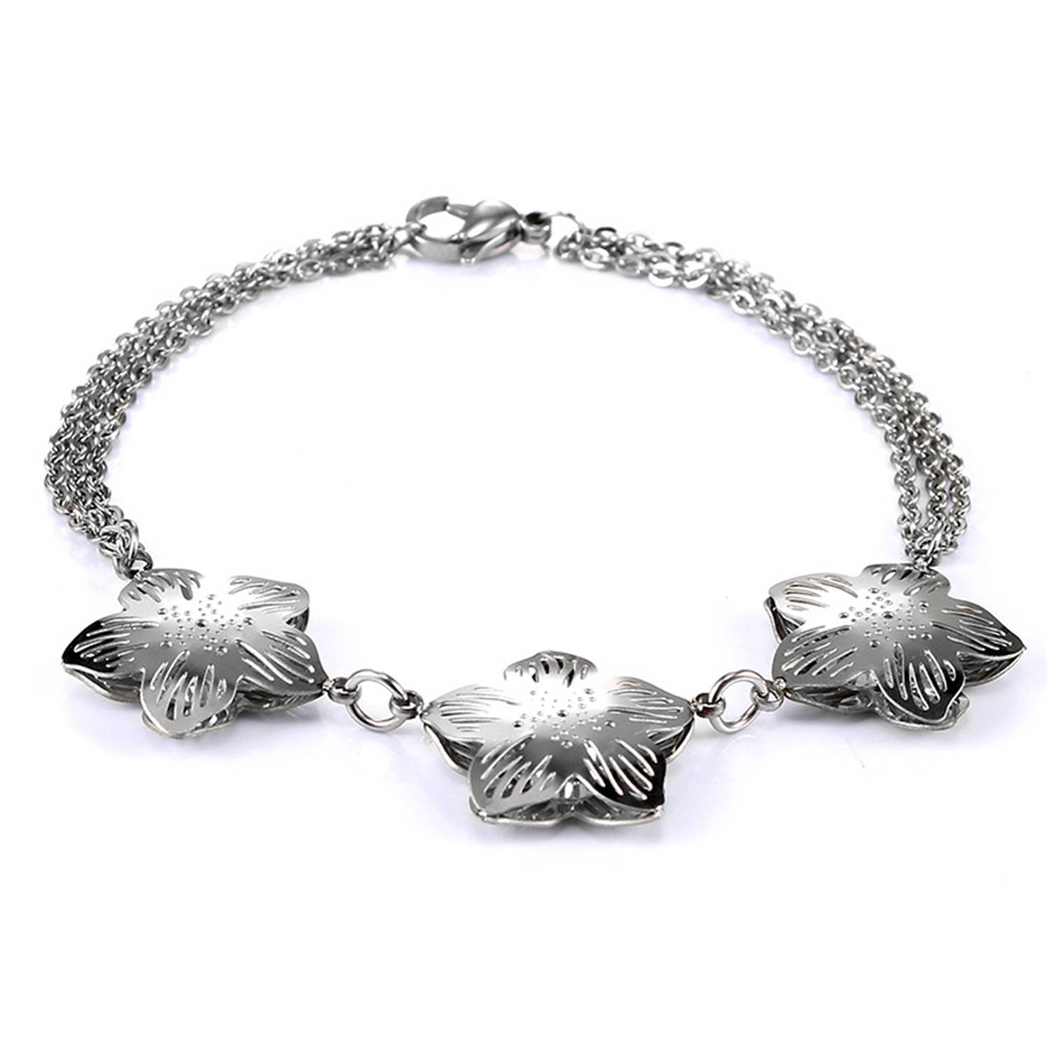 Alloy Snowflake titanium bracelet