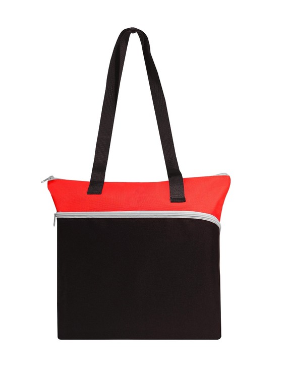 Large Front Zipper Tote