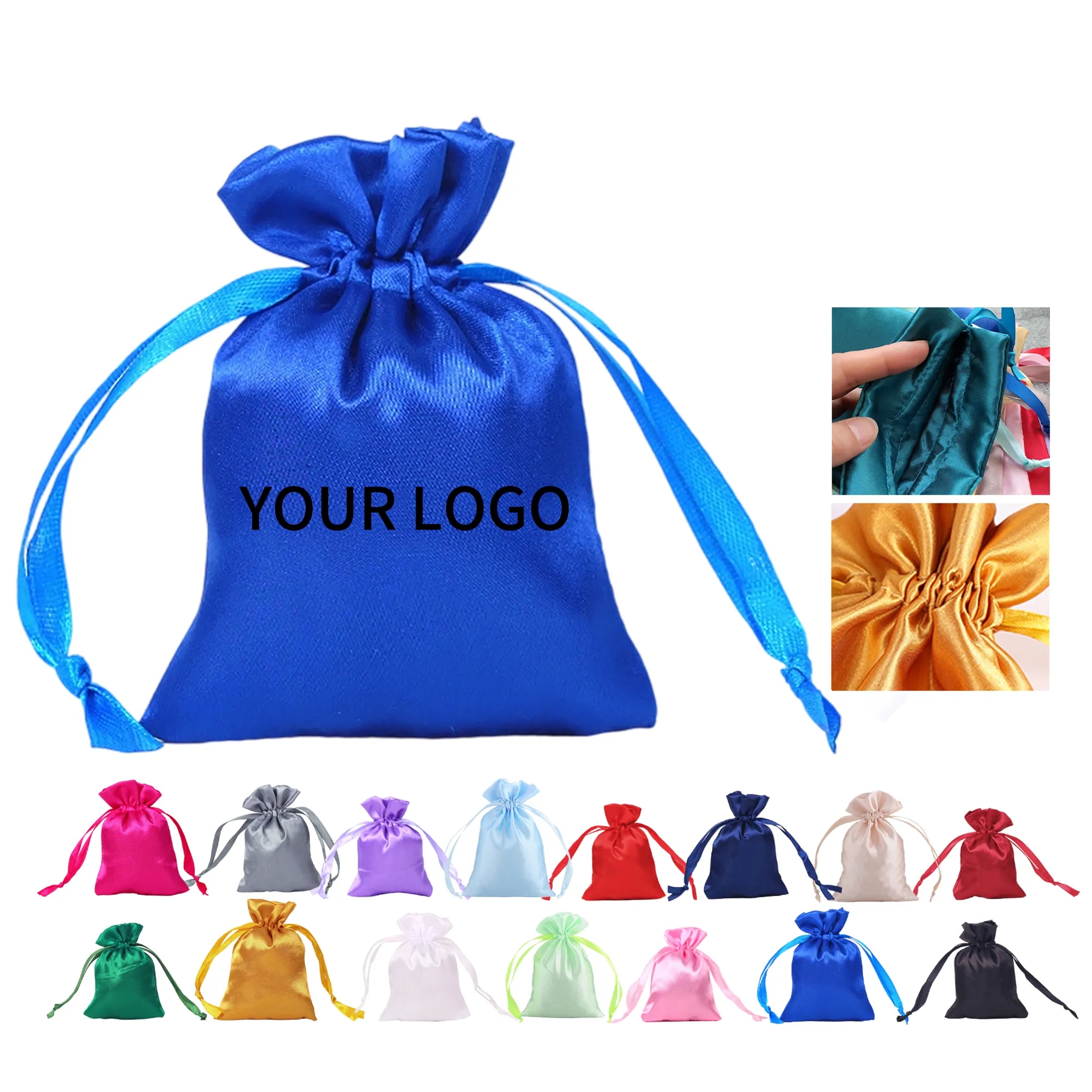 Elegant Mini Satin Drawstring Bag 6
