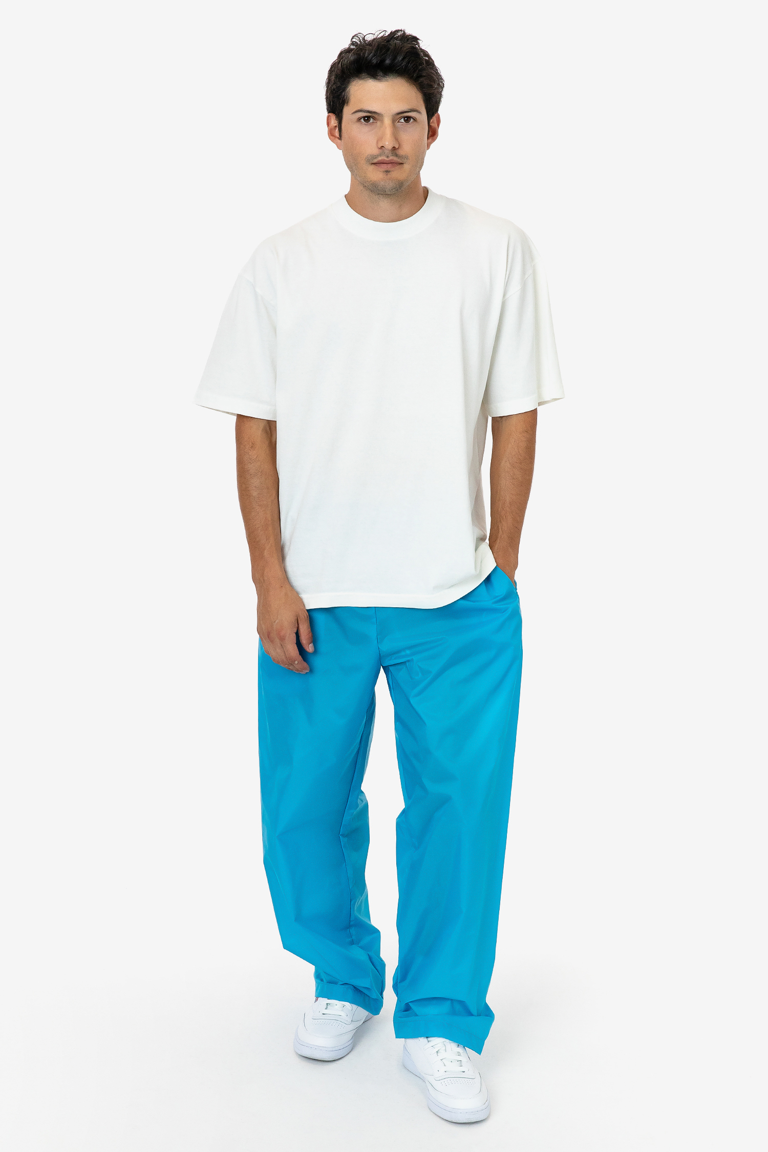 NYLON TAFFETA WIDE LEG PANTS 4