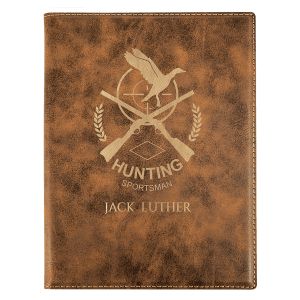 Laserable Leatherette Small Portfolio With Notepad 5