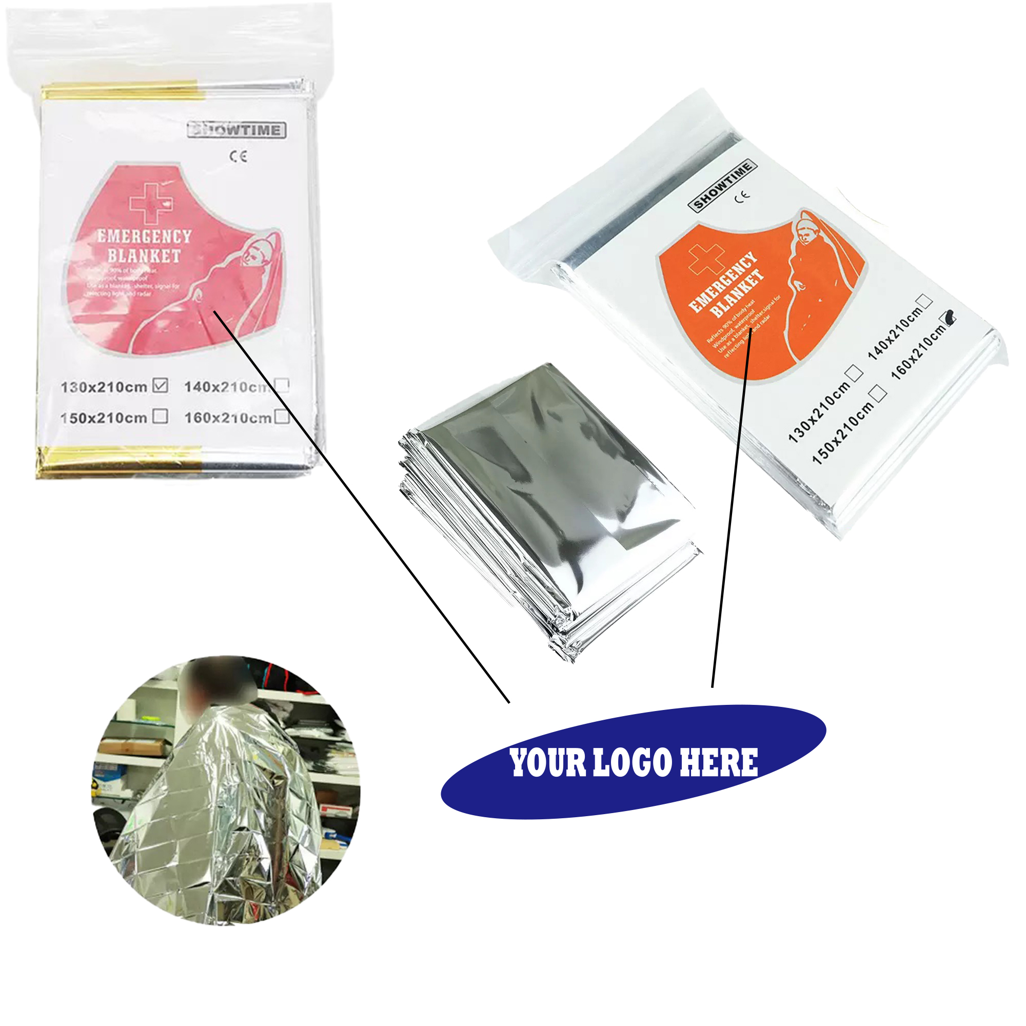 Compact Survival Thermal Blanket with Heat Retention 2