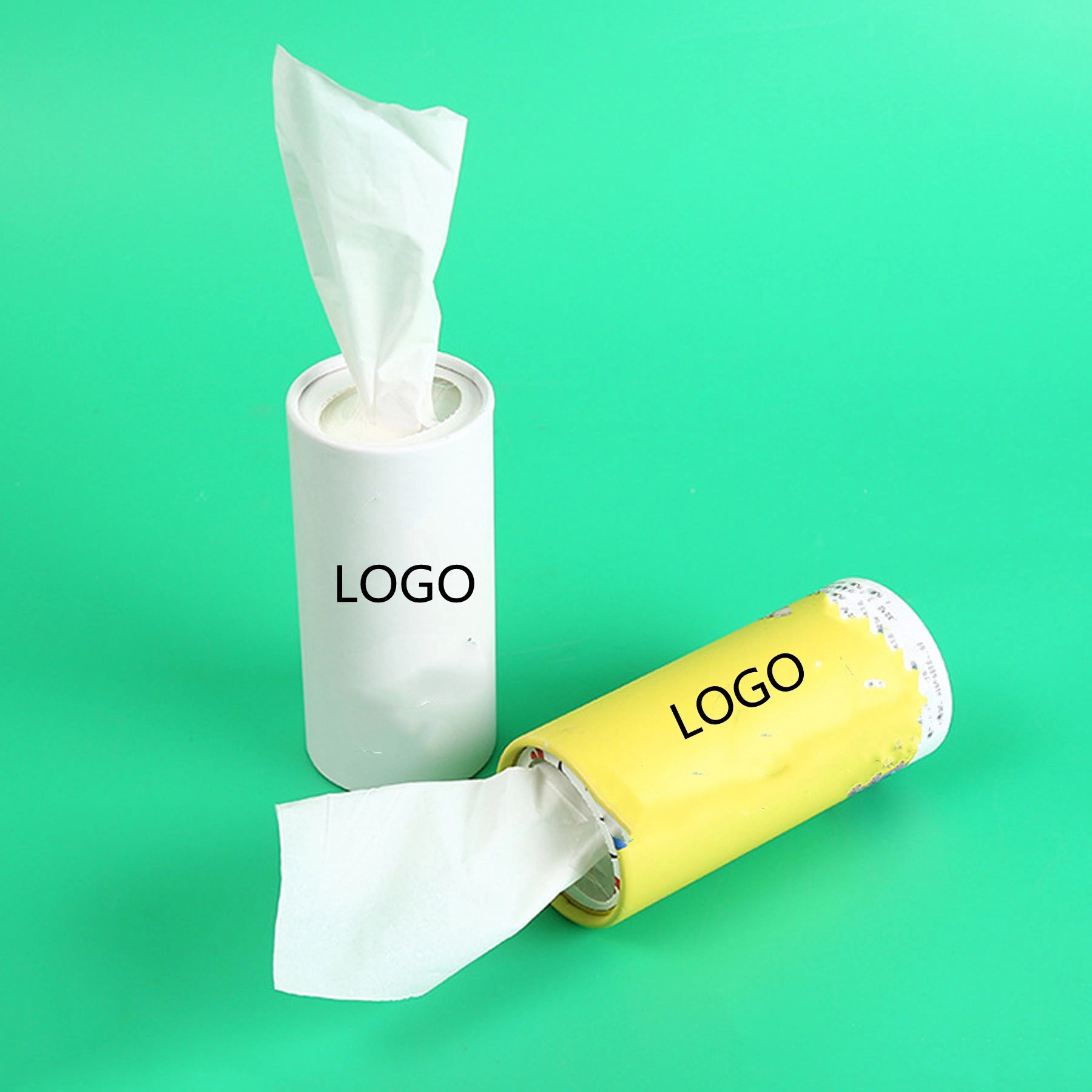 Advertising Full Color Round Tissue Box Container 3