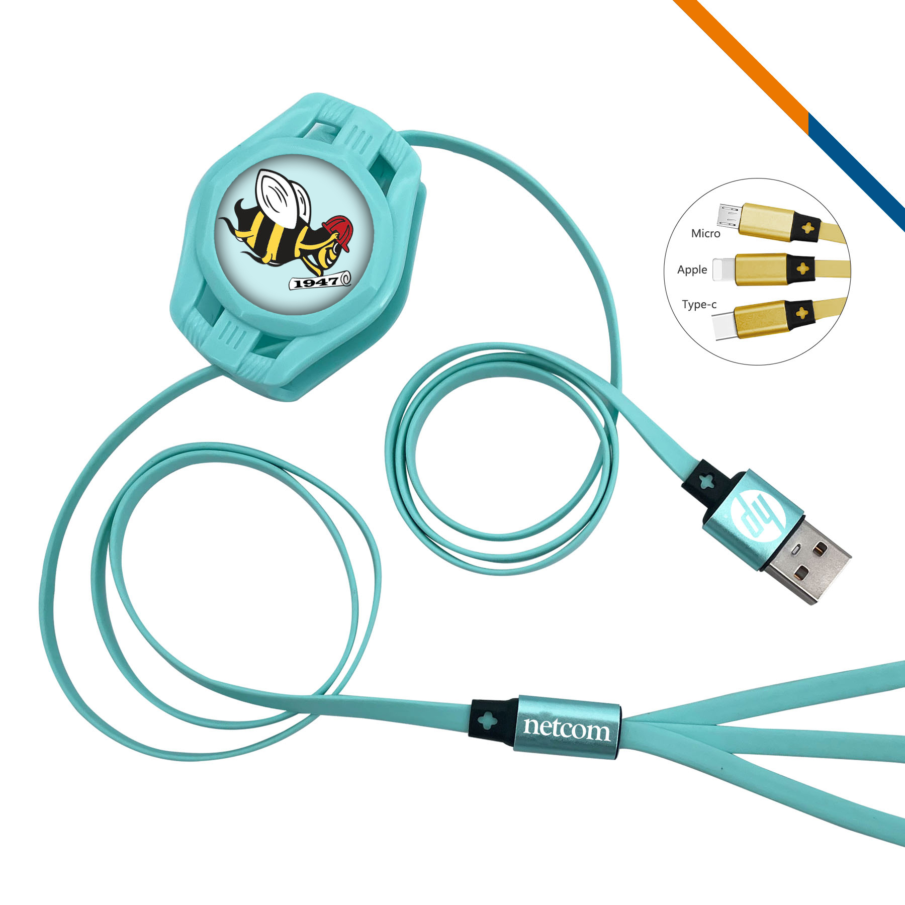 Avery 3in1 Retractable Fast Charging Cable 19