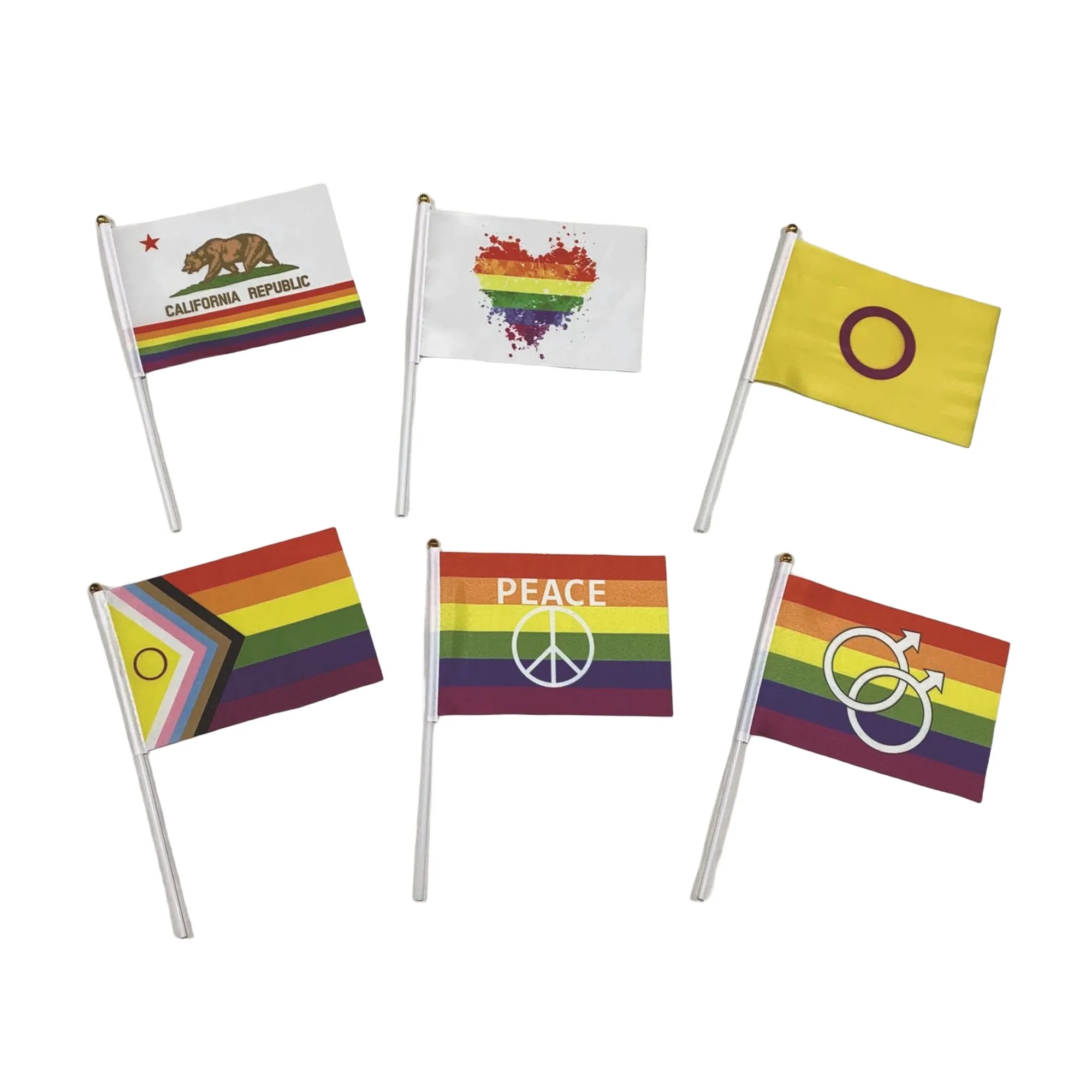 5.5"x8.2" Progress Pride Rarade Rainbow Flag 2
