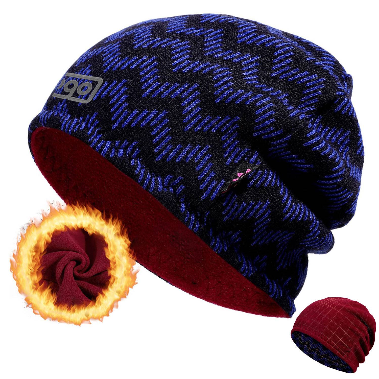 Double Layer Warm Knit Hat 2