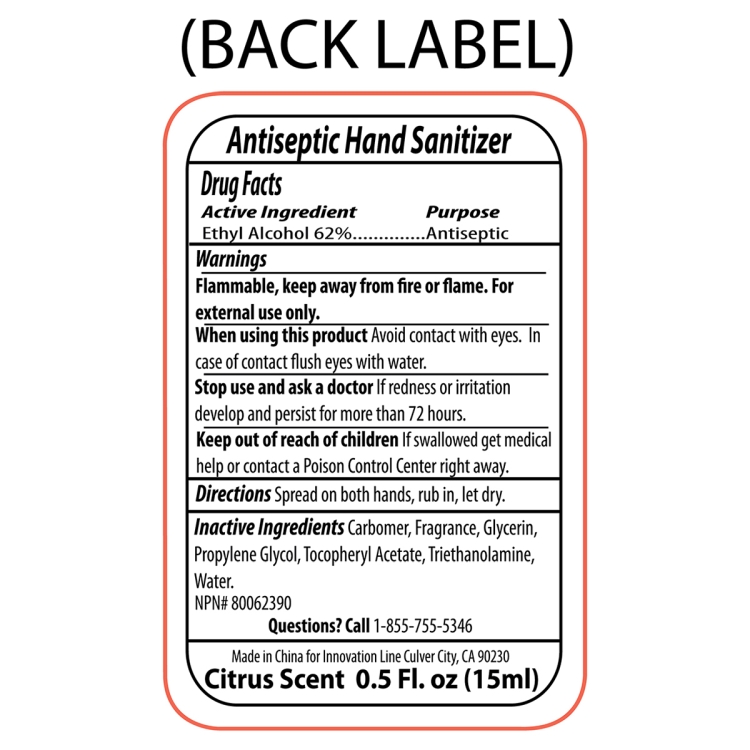 0.5 oz Compact Hand Sanitizer Antibacterial Gel in Flip-Top Squeeze Bottle (PhotoImage 4 Color) 9
