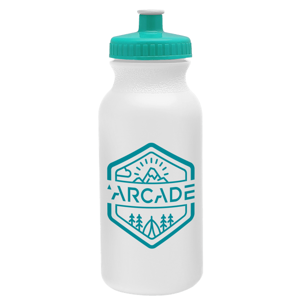 Circuit 20oz Bike Bottle - White w/Push-Pull Lid 3