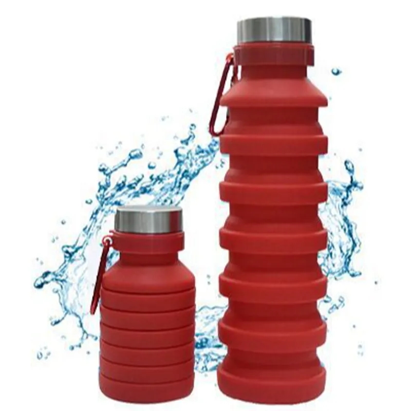 Custom 17 oz Leak Proof Twist Cap Collapsible Water Bottle 4