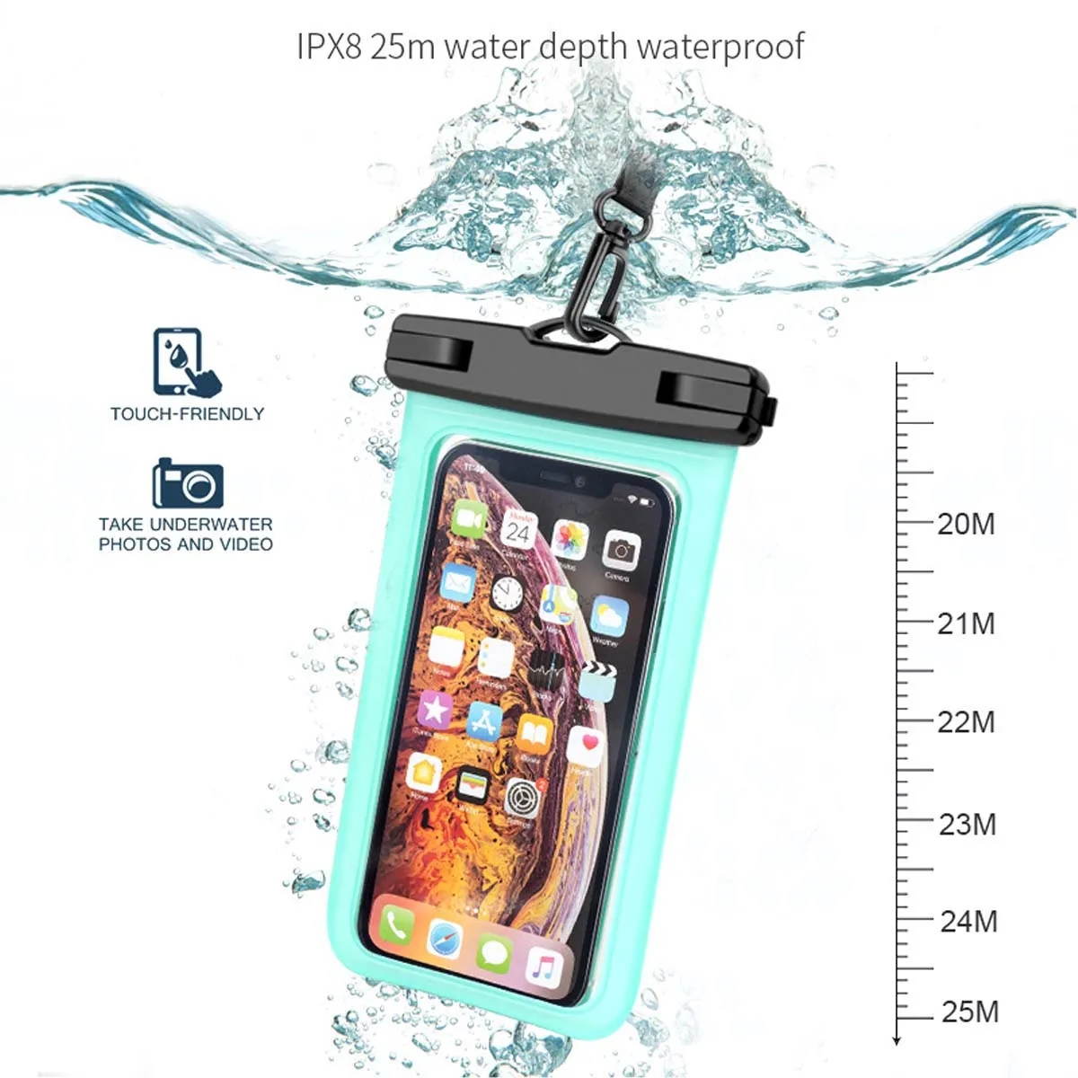 IPX8 Waterproof Phone Dry Pouch 2