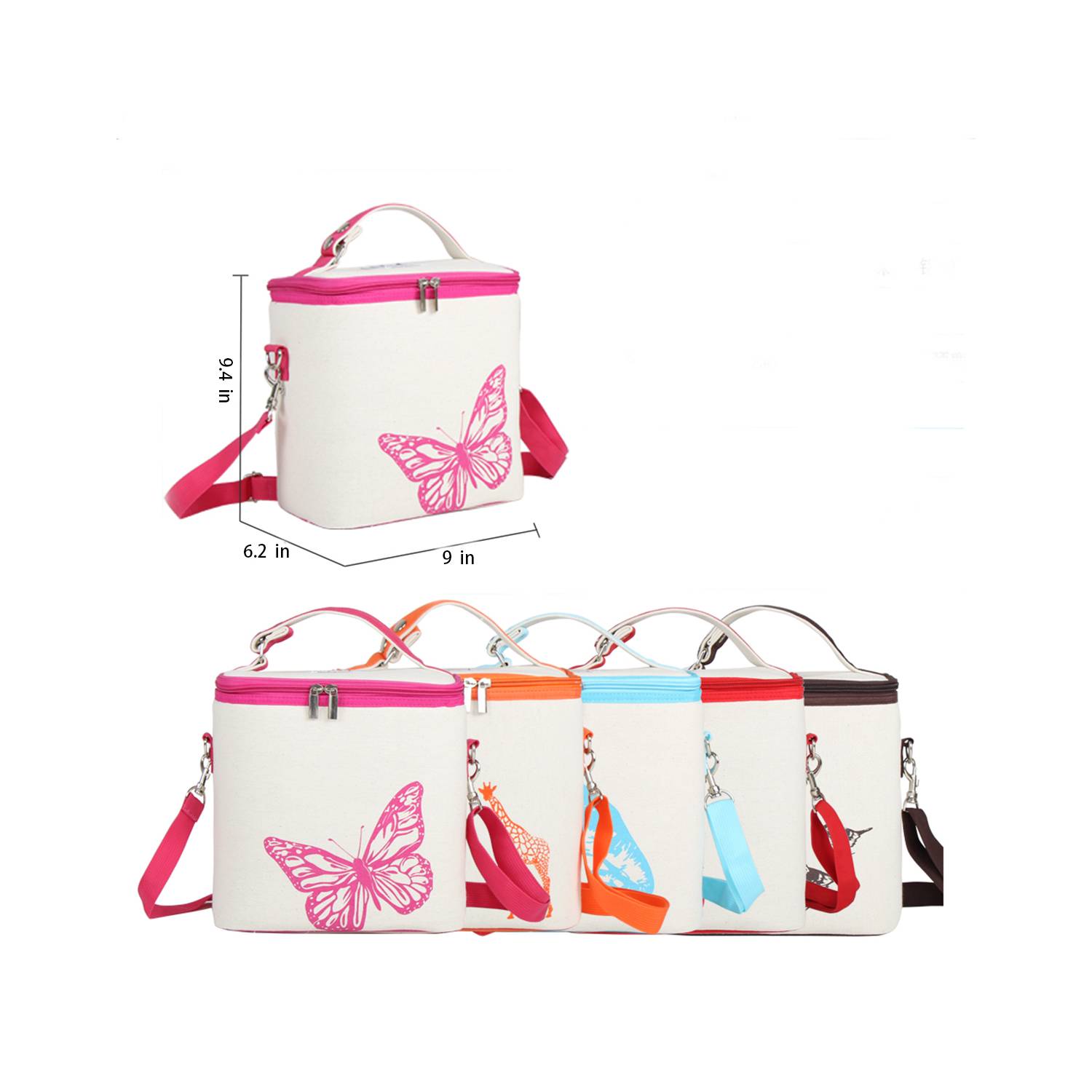 Waterproof Cotton And Linen Insulated Lunch Bag Cooler 2