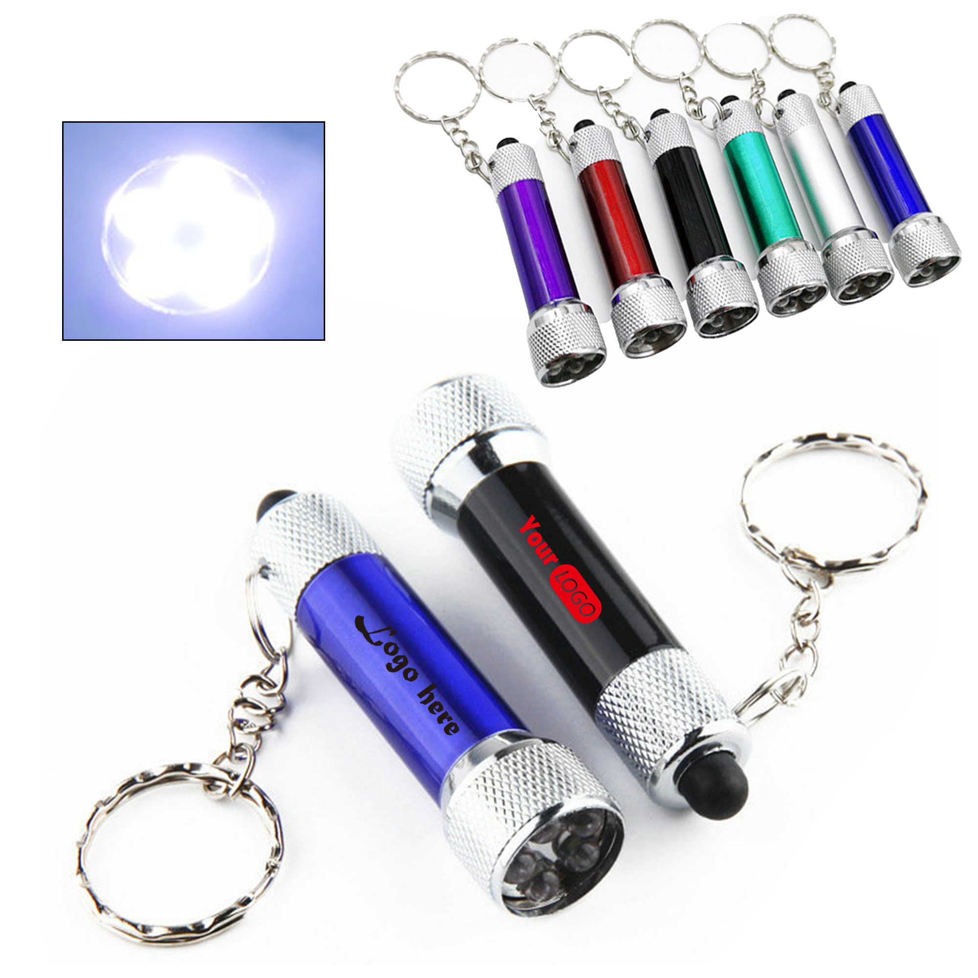 MOQ 50 5 LED Mini Keychain Light 2
