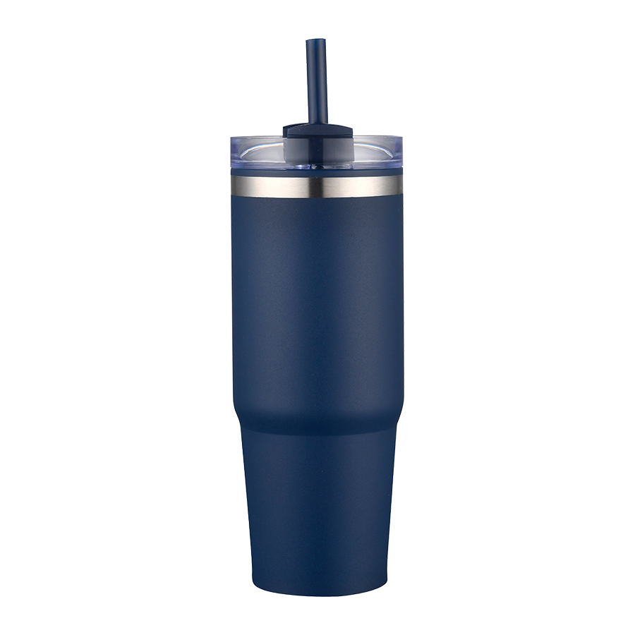 EcoSip 30oz Stainless Steel Outer Tumbler with PP Inner & Straw 18