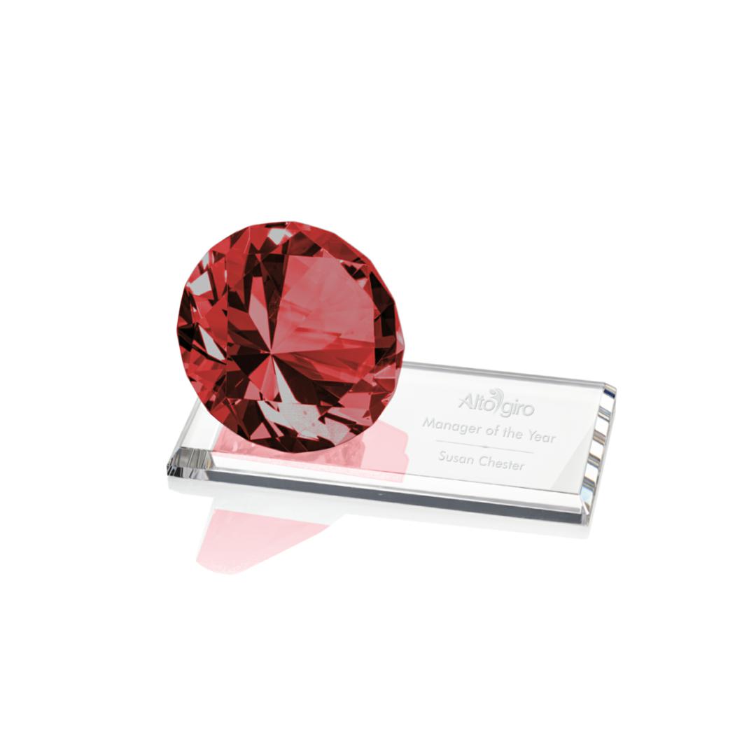 Gemstone Award on Starfire - Ruby 5