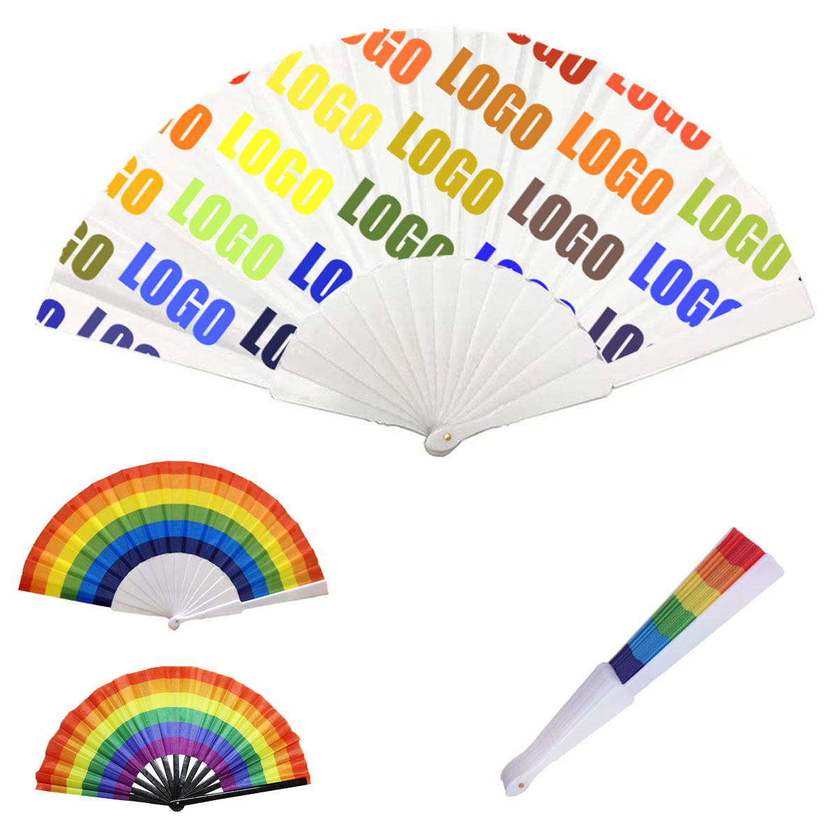 Customized Plastic Folding Fan 1