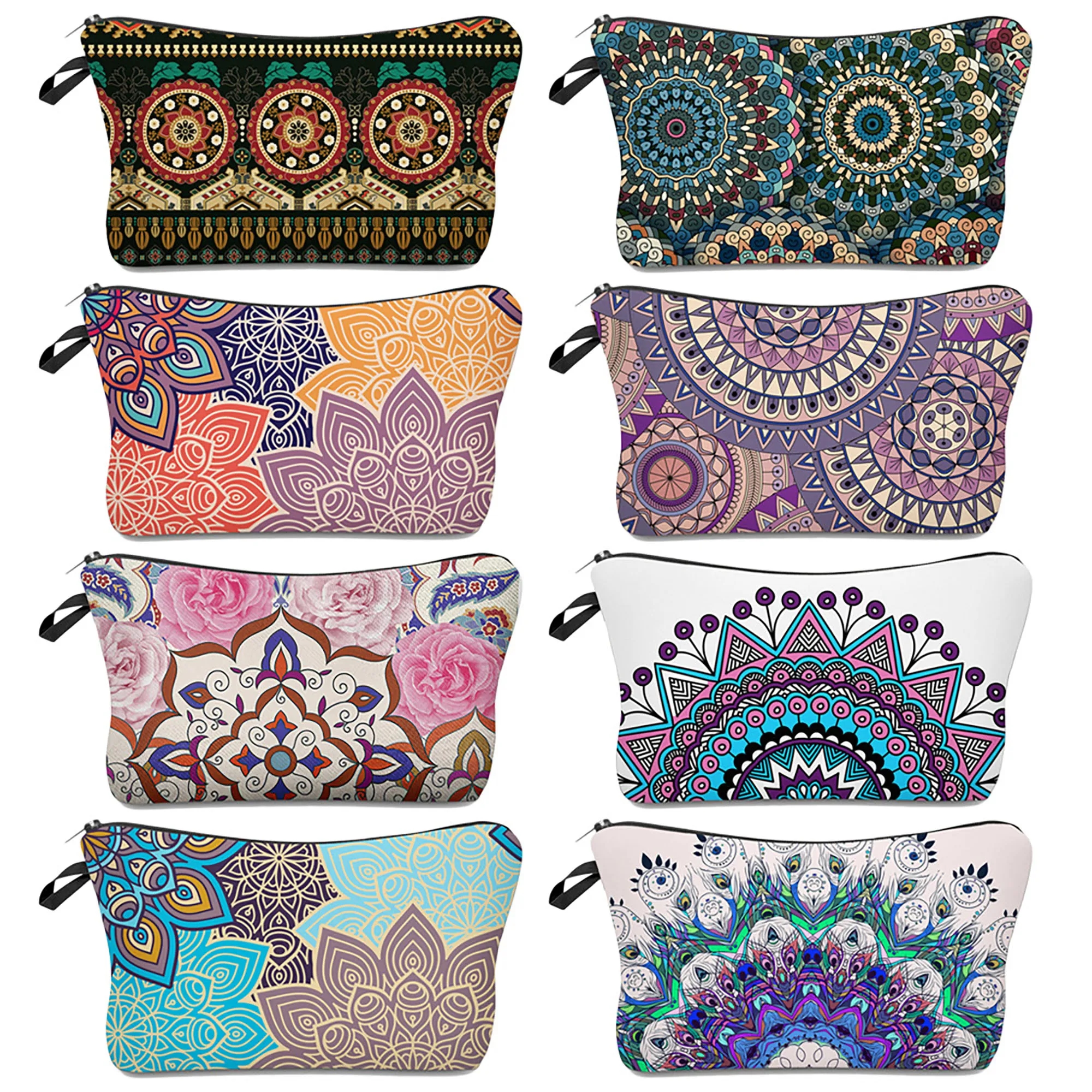 MOQ 50pcs Sublimated Cute Zippered Cosmetic Bag 2