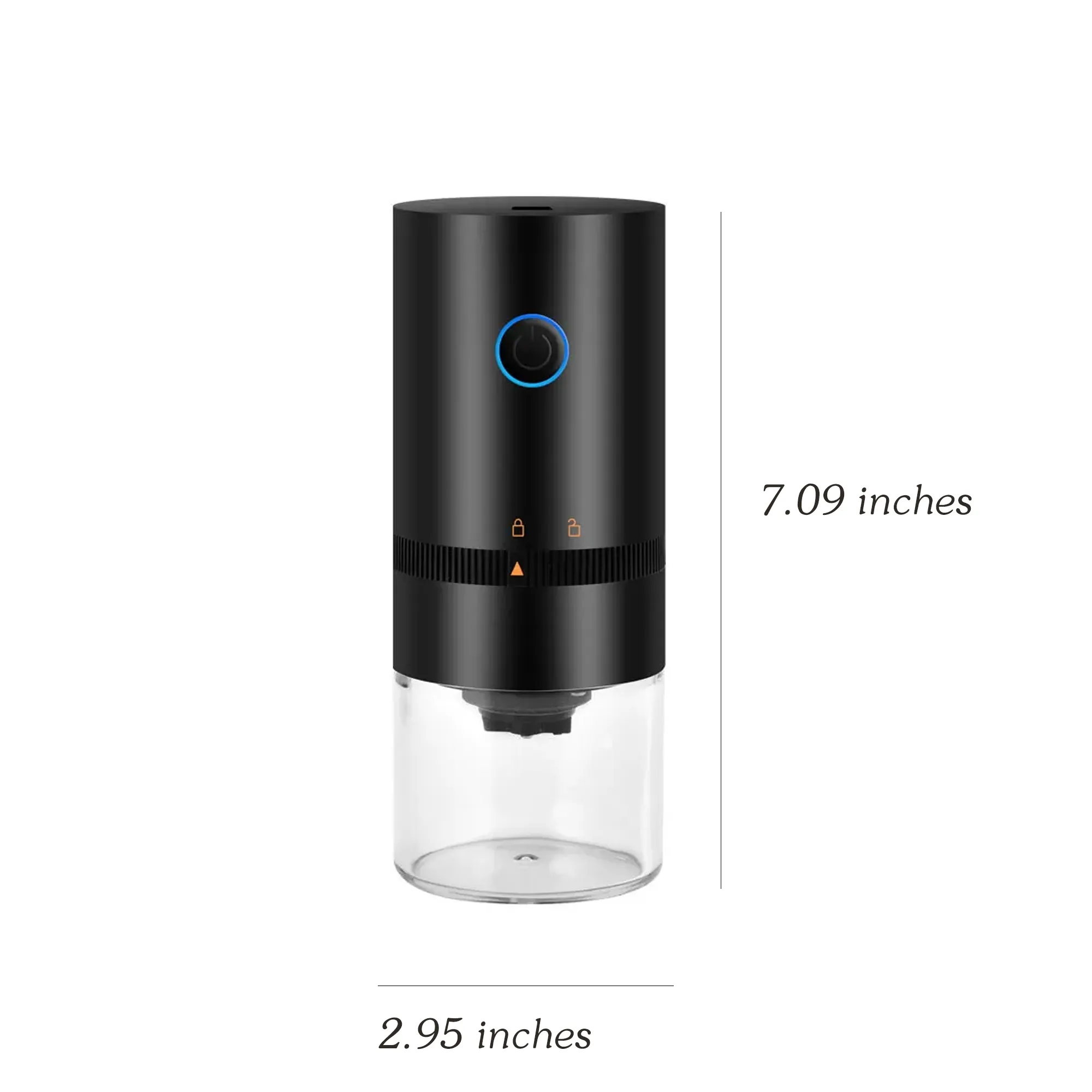 Portable Coffee Grinder Electric Milk Foam Maker Camping 2