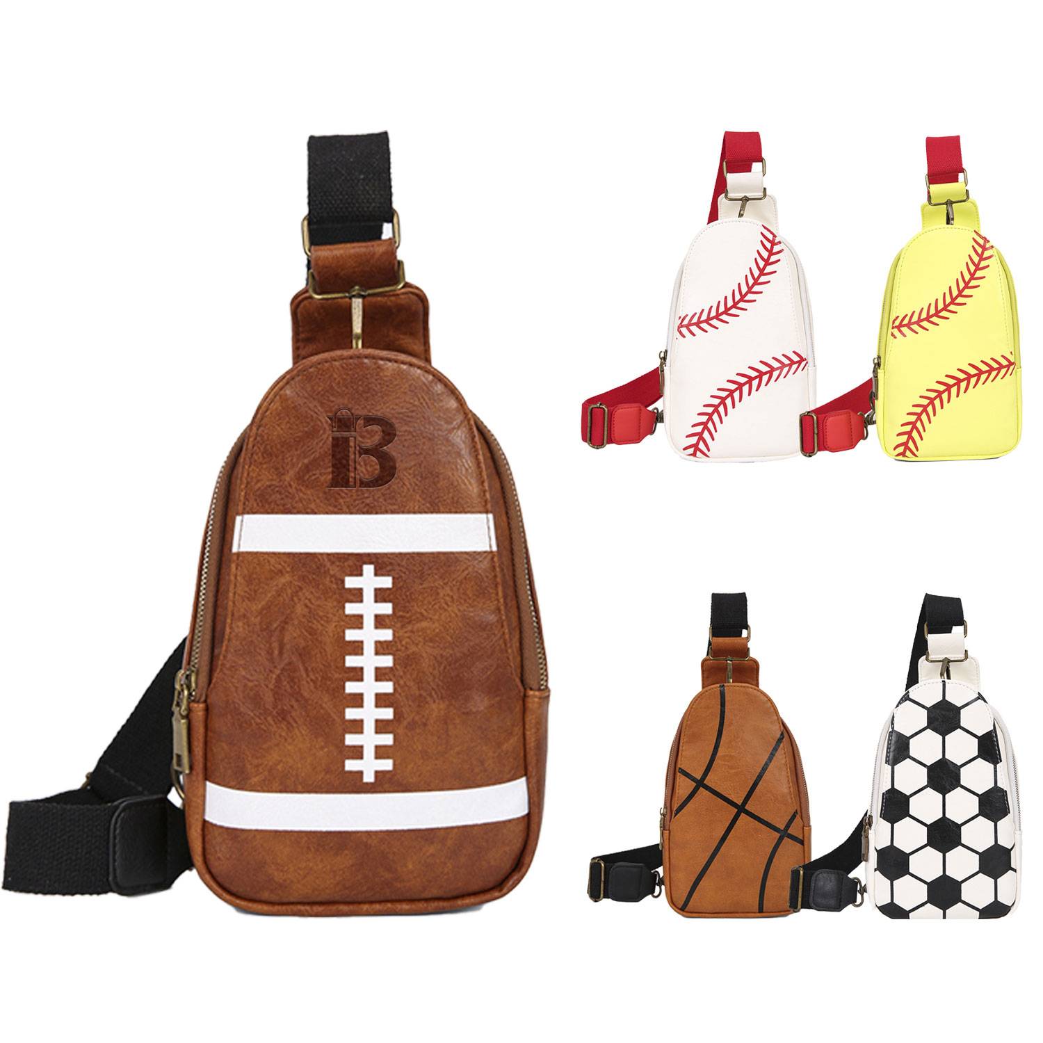 PU Leather Small Chest Sling Bag 1