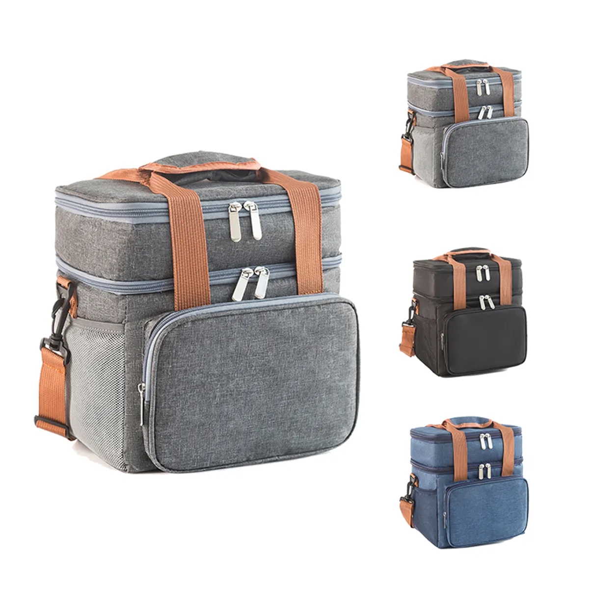 Double Deck Insulated Large Lunch Bag Cooler Box 3