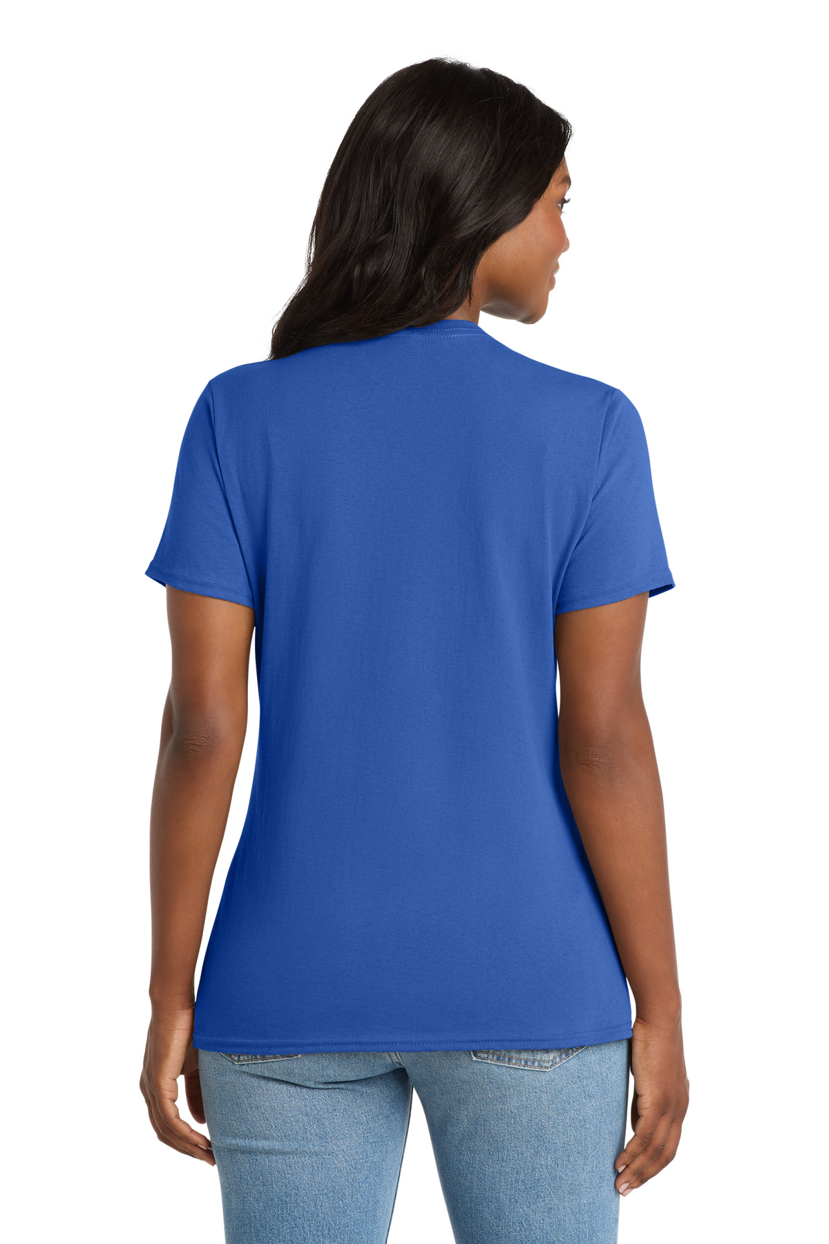 Port & Co Women's Core Cotton V-Neck Tee. LPC54V 99