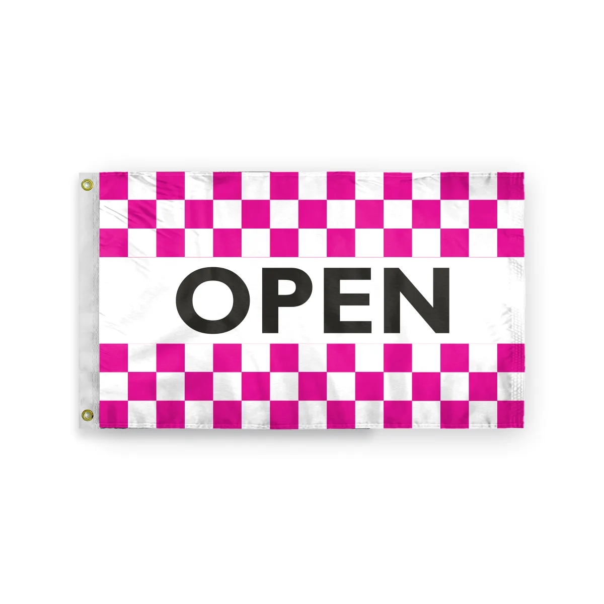 Checkered Message Flag - 3' x 5' 1