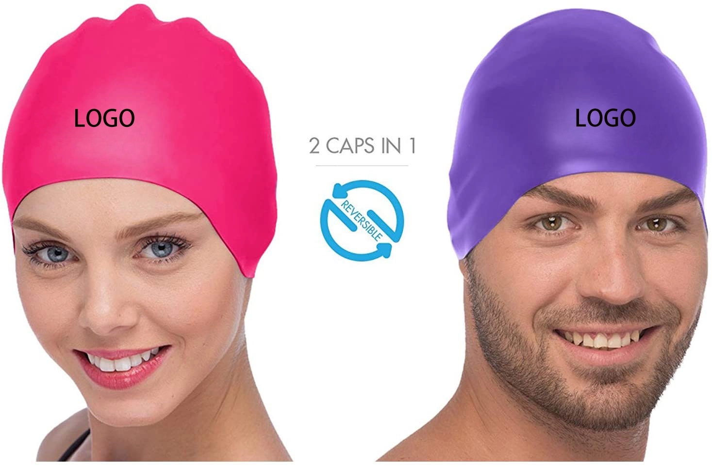 Waterproof Silicone Swim Cap 5