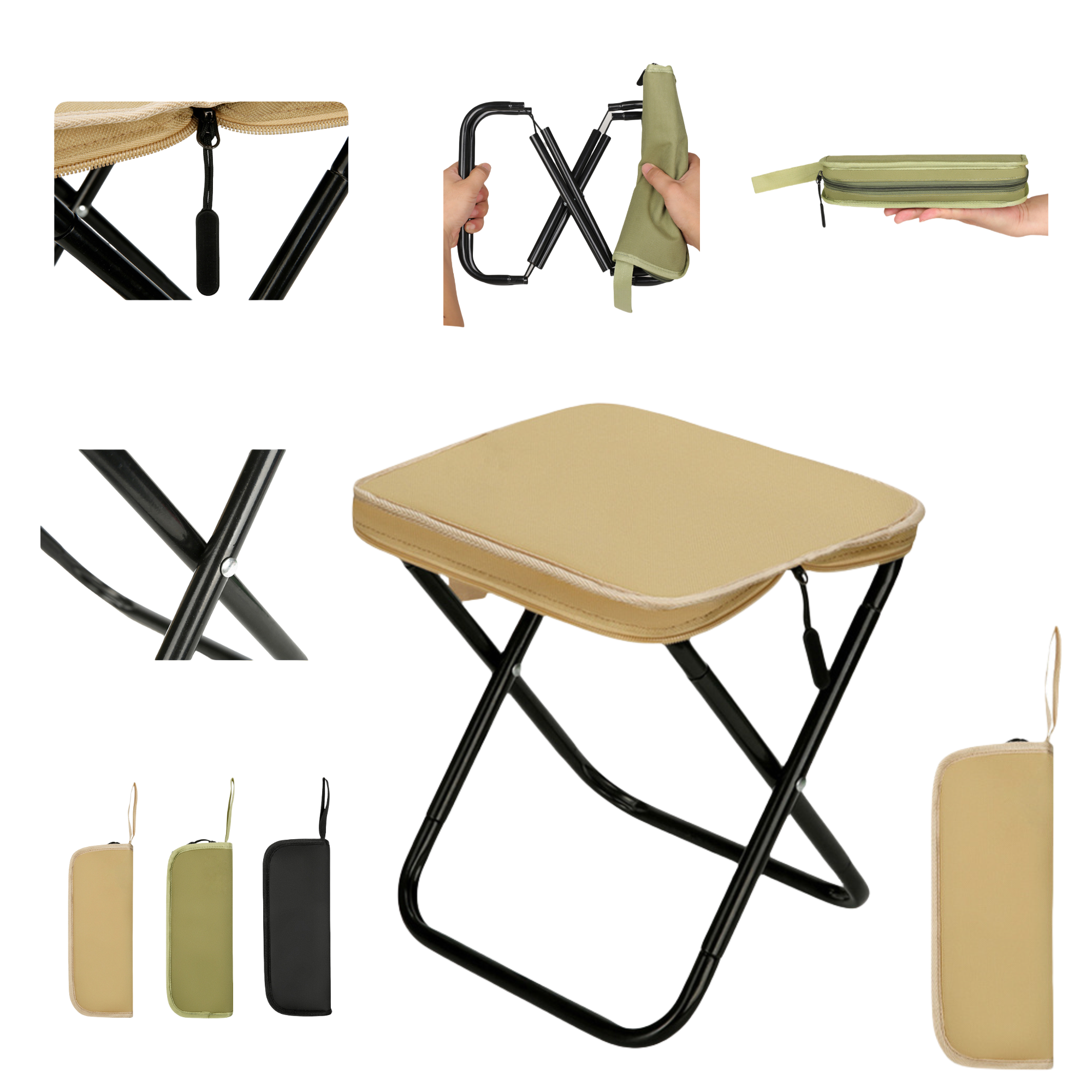 Folding Stool-Compact Design for Outdoor/Travel Use 2