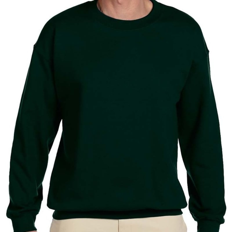 Hanes 9.7 Oz. Ultimate Cotton® 90/10 Fleece Crew, custom hoodie or sweatshirt with logo imprint 10