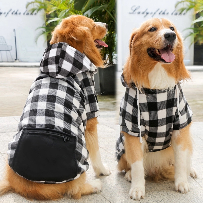 Letters Winter Pet Dog Hoodies Cotton Warm Clothes 3