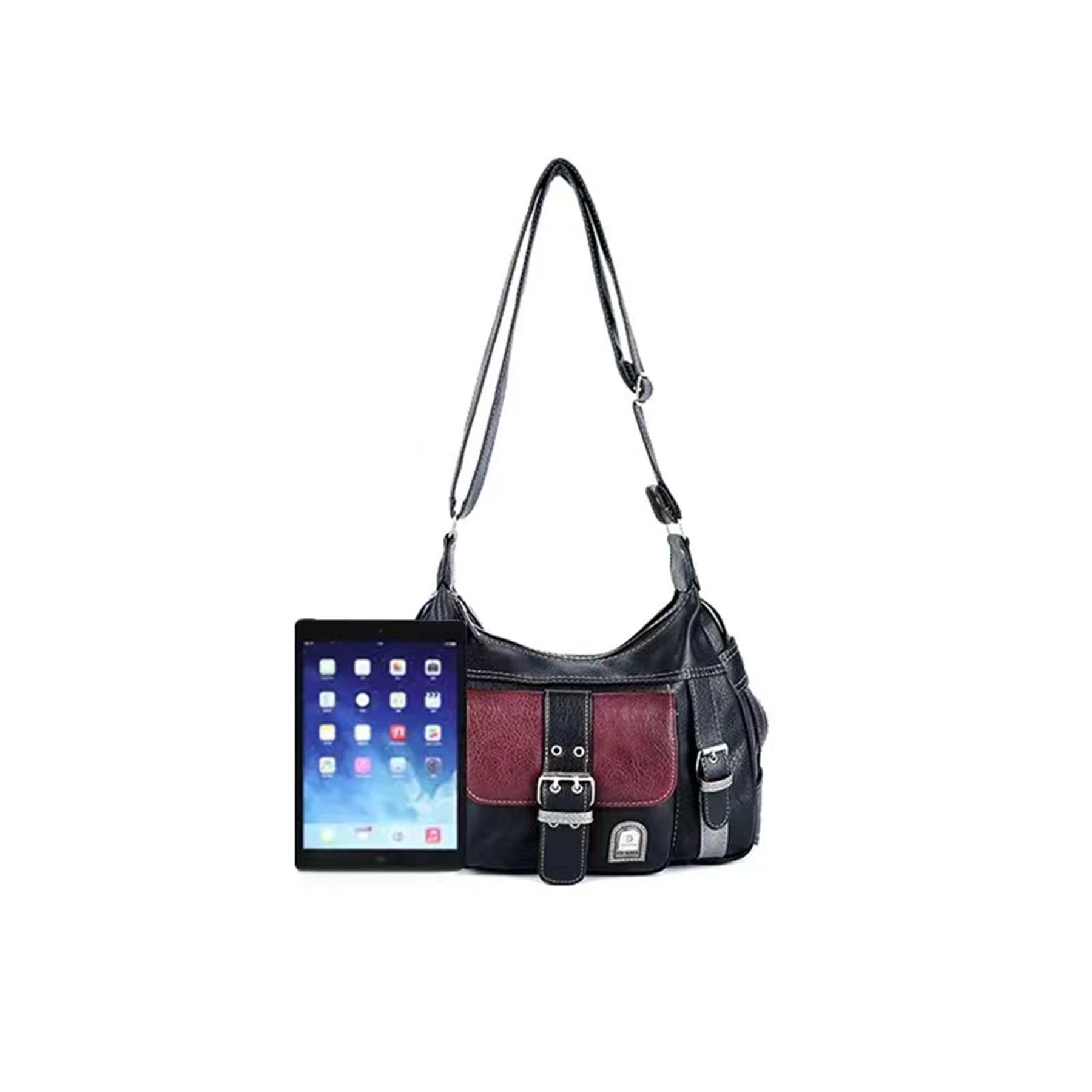 Pu Leather Large Capacity Crossbody Bag 2