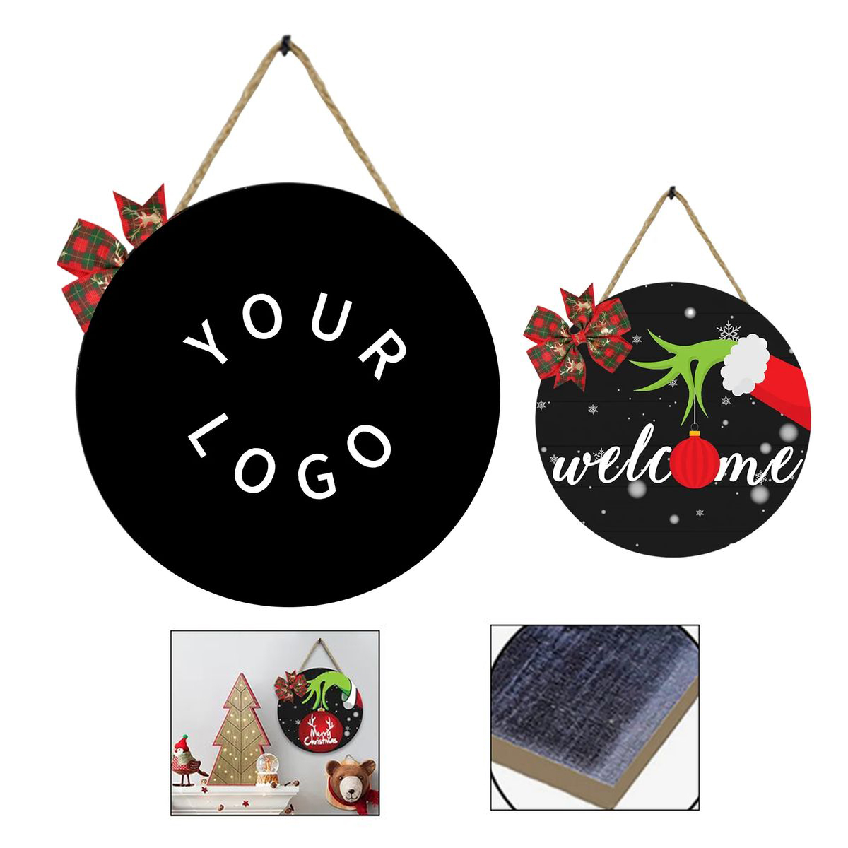 Wooden Welcome Plaque for Seasonal Decorations 3