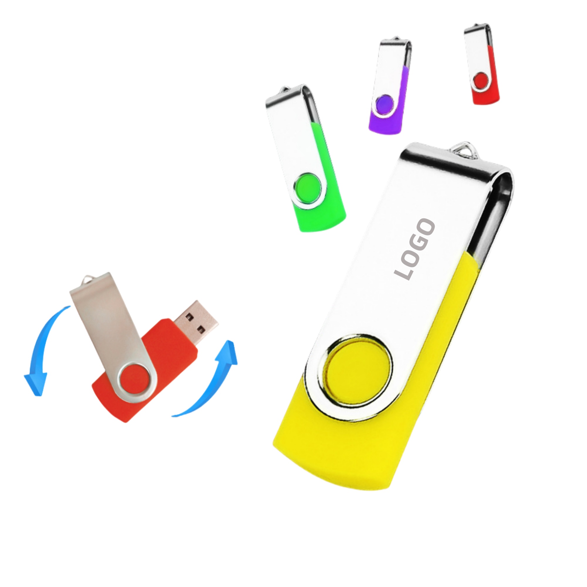 32GB Rotatable USB Flash Drive 2