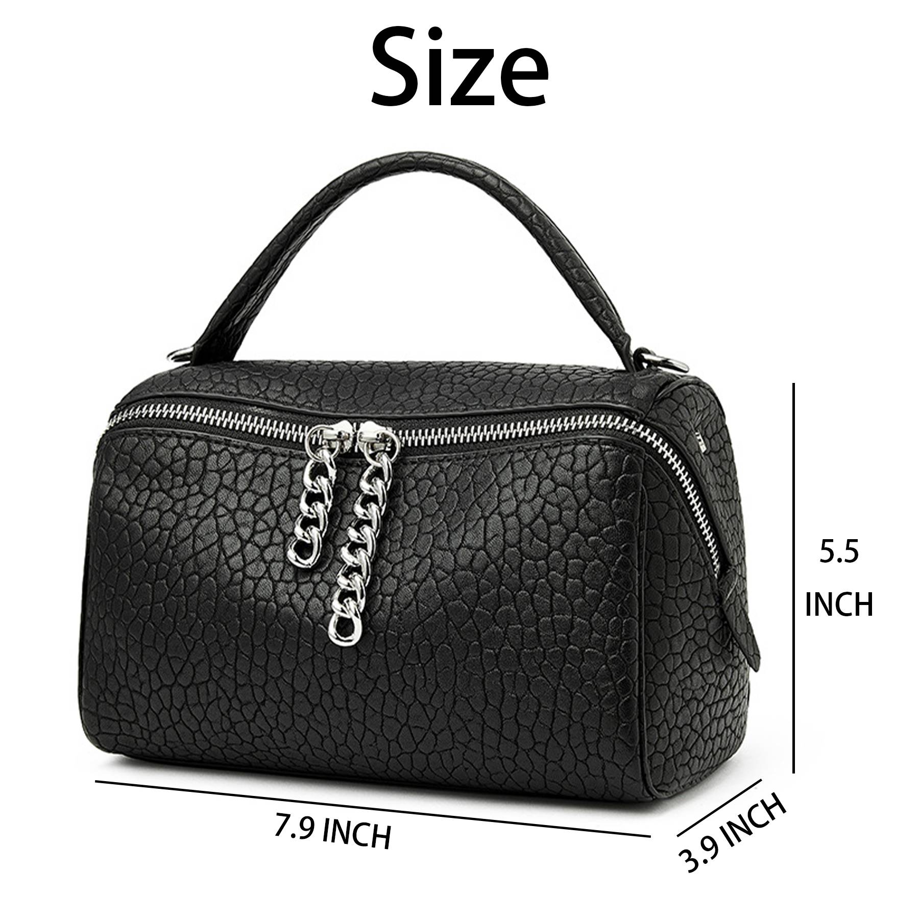 Genuine Leather zipper cross-body women's bag handbag 3