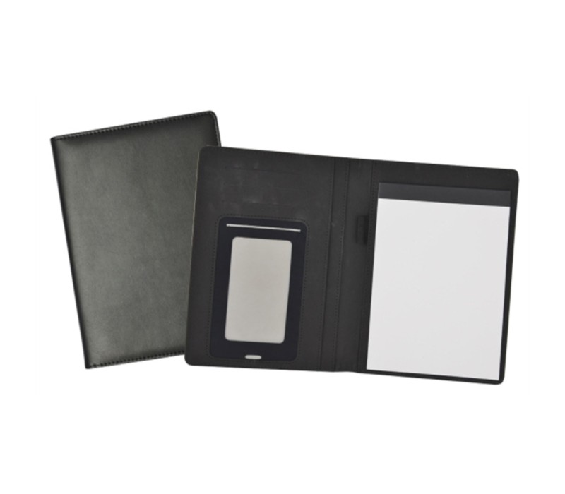 Leatherette Padfolio with Smartphone Sleeve 1