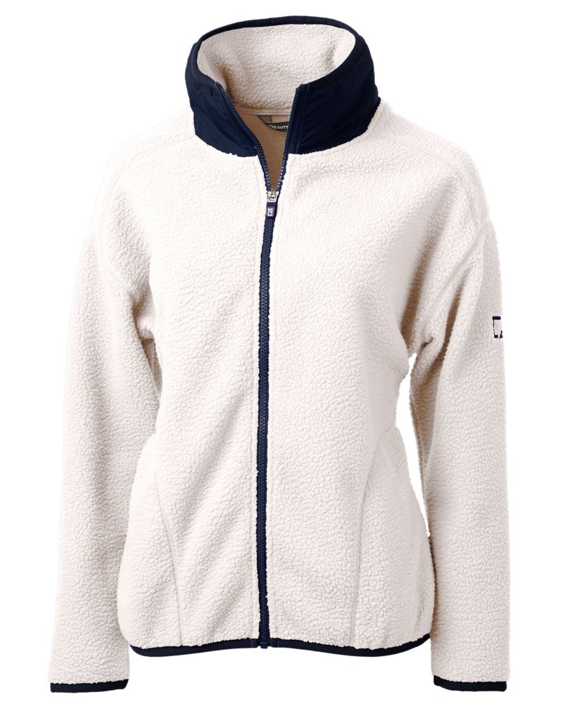 Cutter & Buck Cascade Epic Comfort Recycled Sherpa Fleece Womens Full Zip Jacket 55