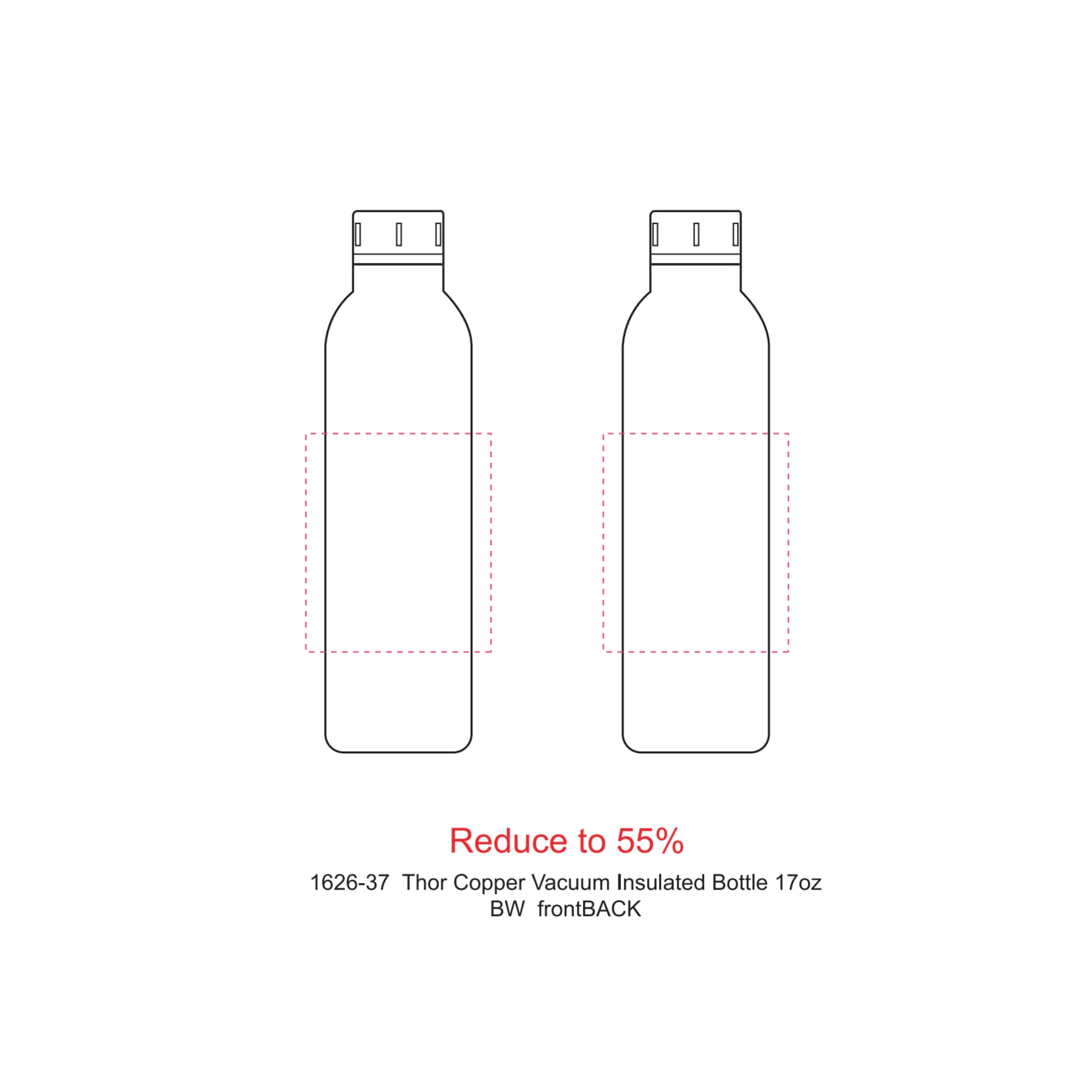 Thor Copper Vacuum Insulated Bottle 17oz 83