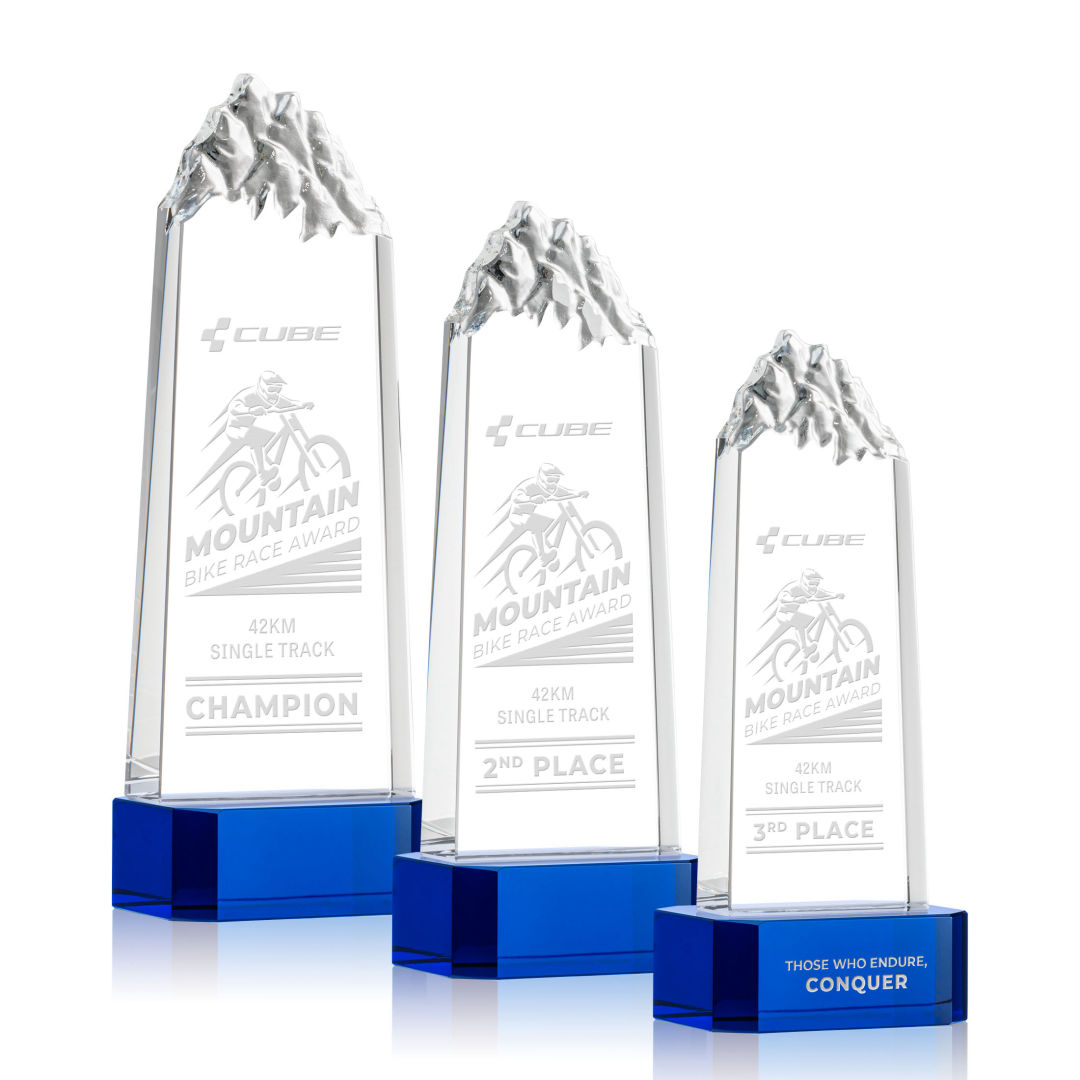 Himalayas Tower Award on Base - Blue