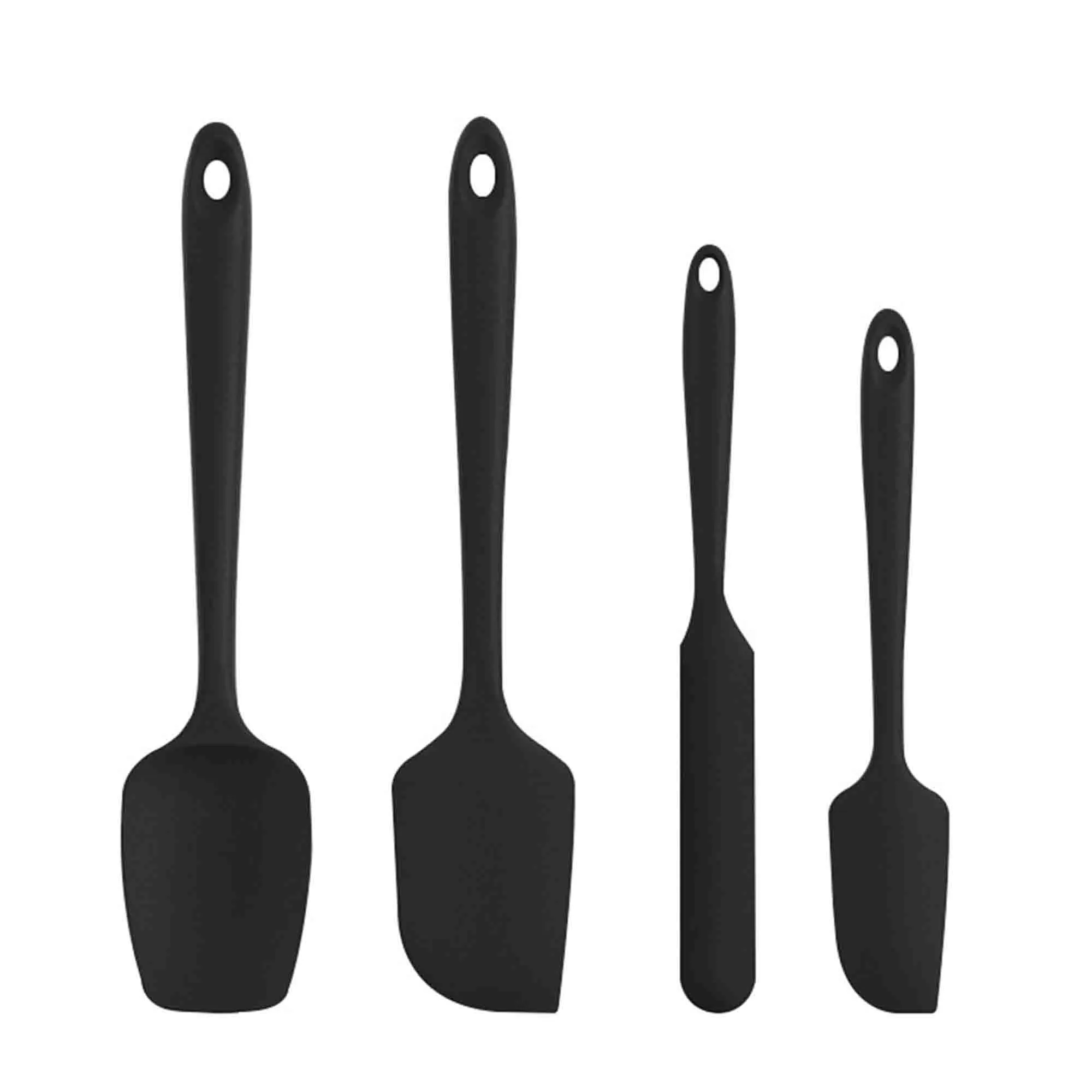 4 Pieces Silicone Food Grade Rubber Spatula Set 8