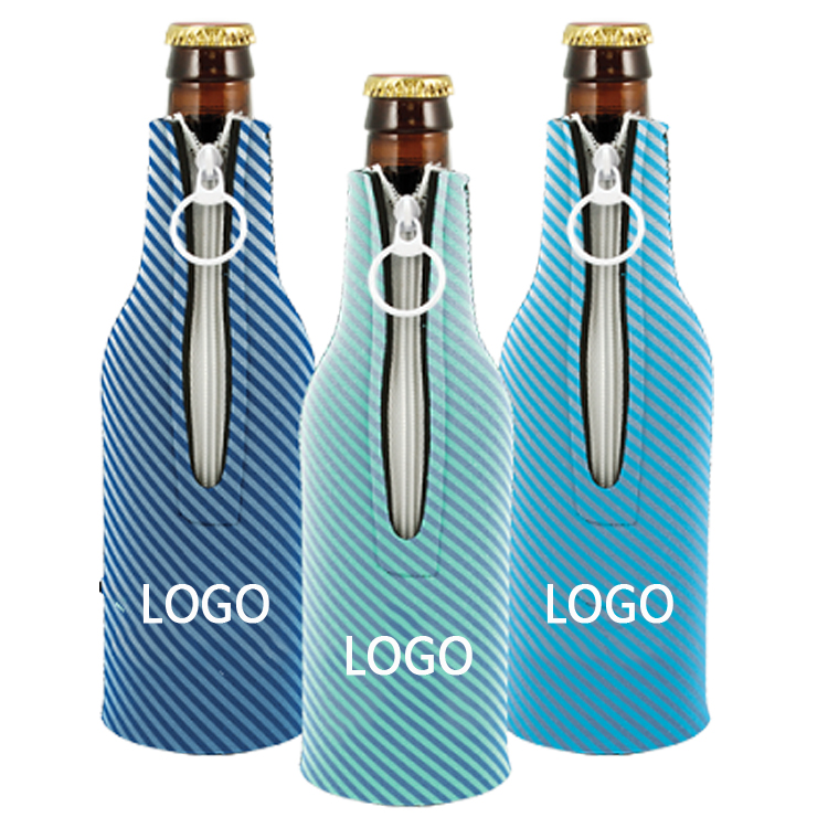 Neoprene Bottle Sleeve With Zipper 4