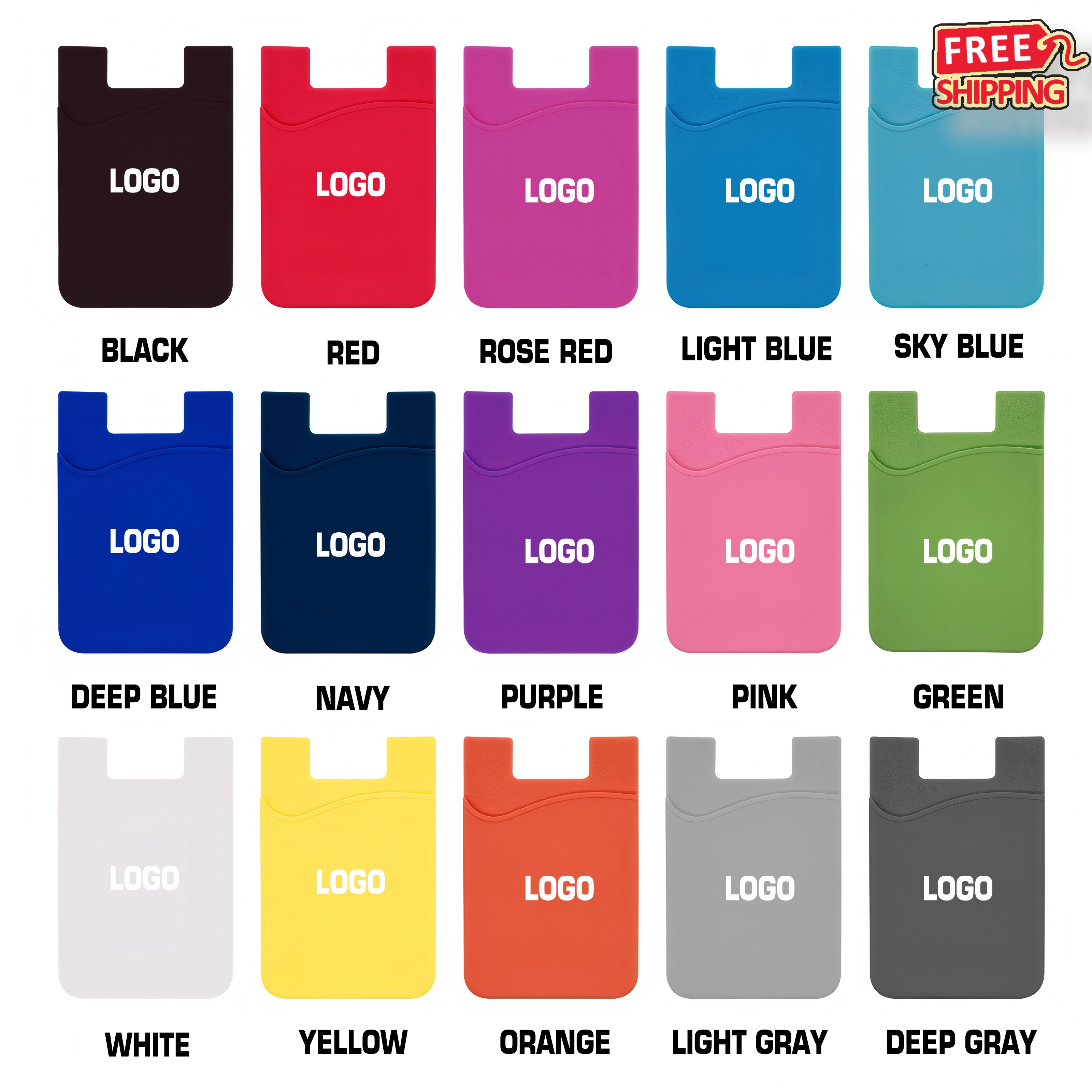 Custom Logo Adhesive Phone Card Holder Bulk Wholesale for Corporate Gifts 1