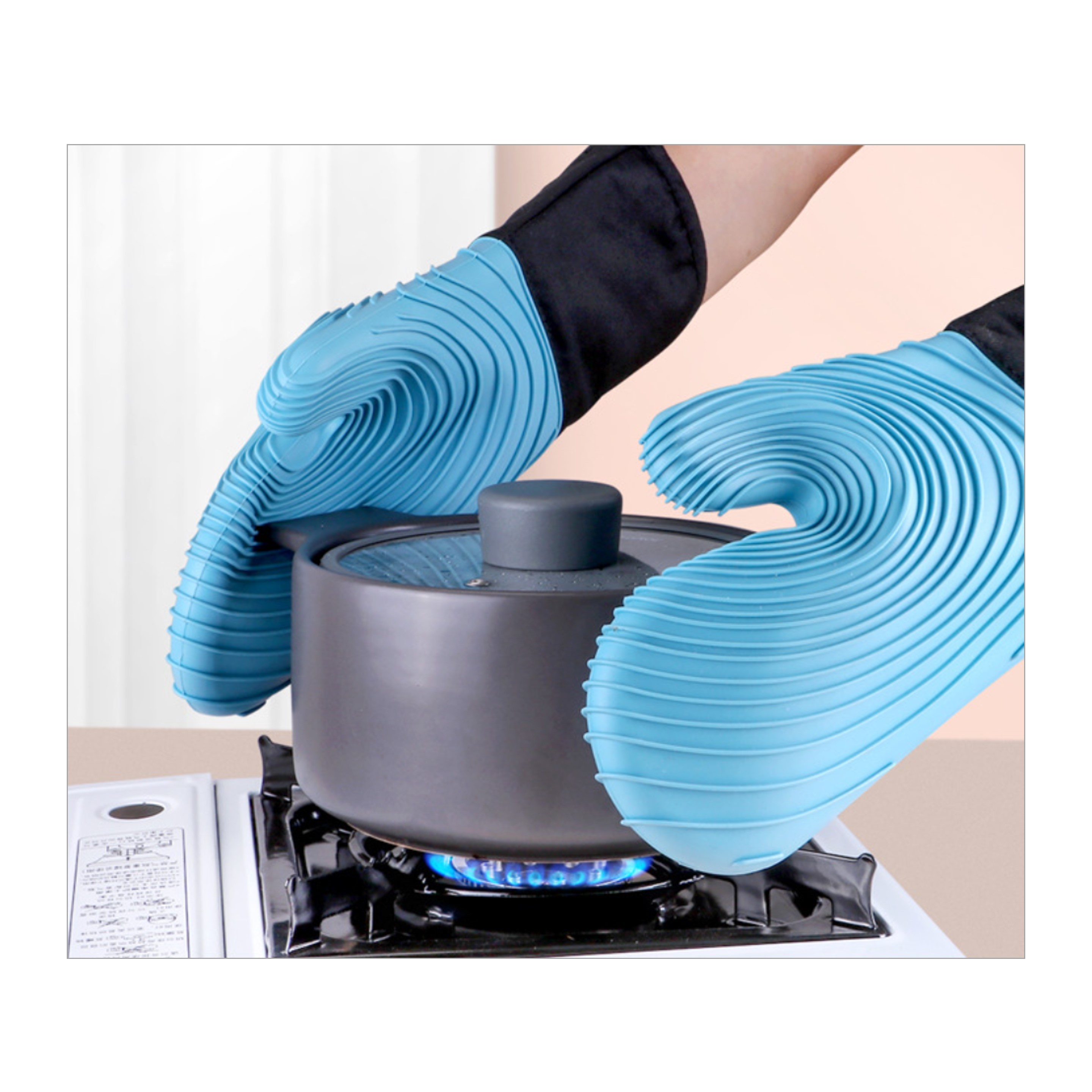 Non-Slip Silicone Oven Mitt 6