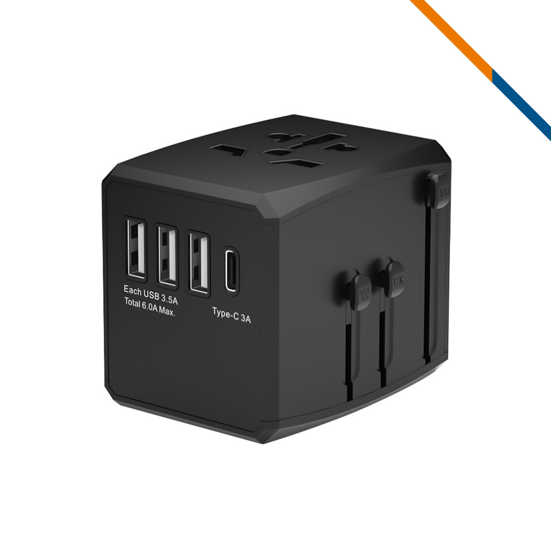 Jess 4 Ports Universal Adapter 2